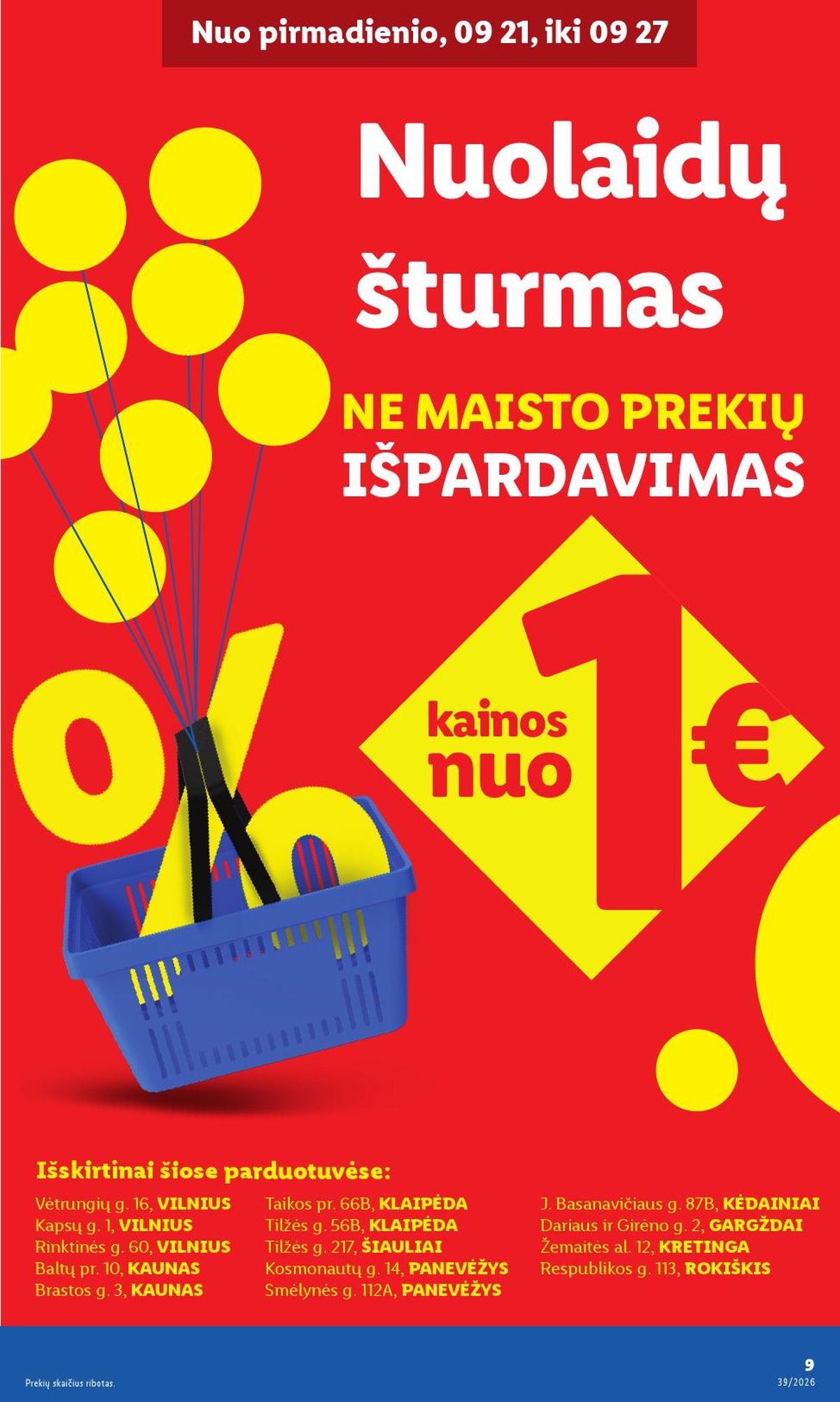 LIDL - Ne maisto prekių pasiūlymai (2026 09 21 - 2026 09 27)