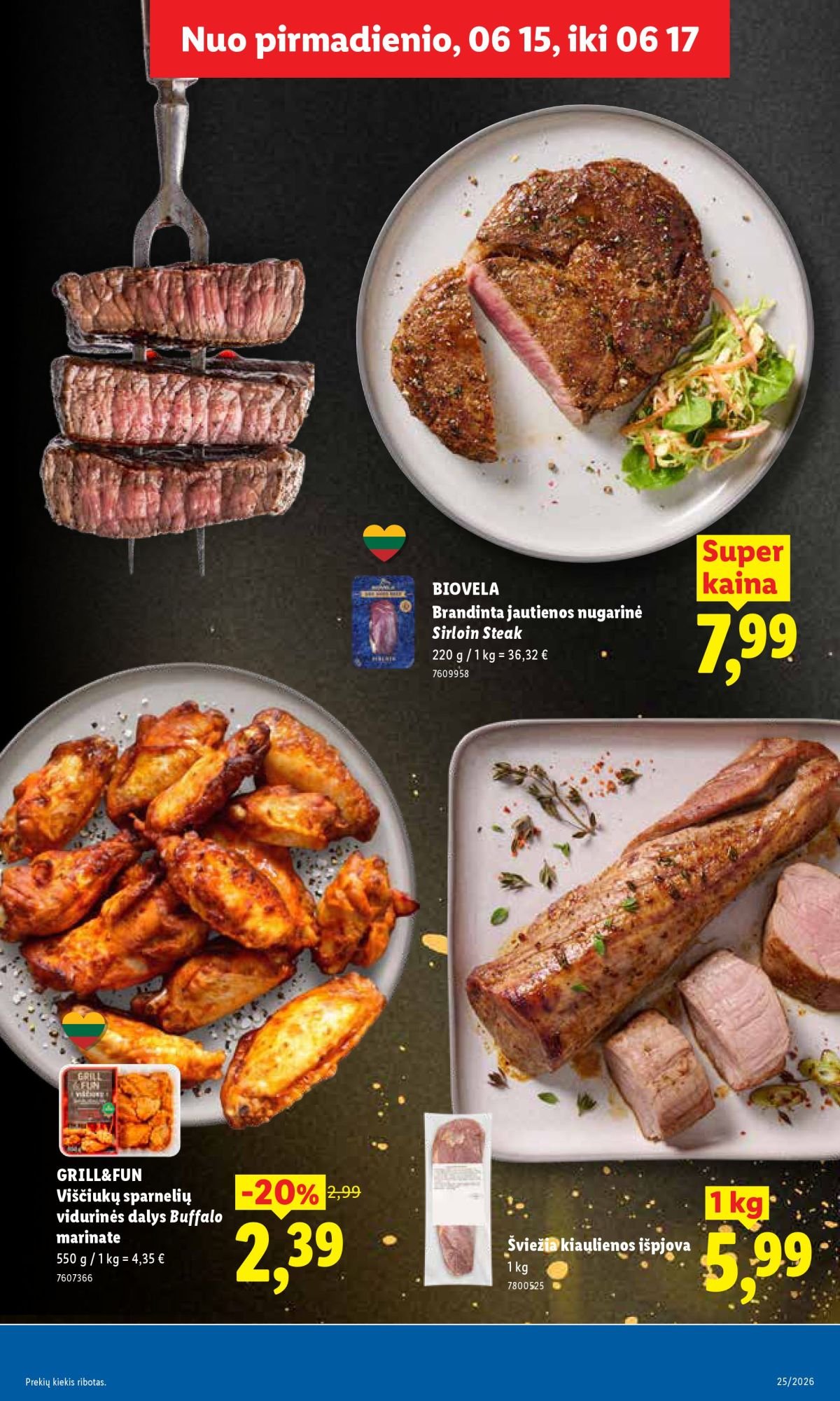 LIDL - Maisto prekių pasiūlymai (2026 06 15 - 2026 06 21)