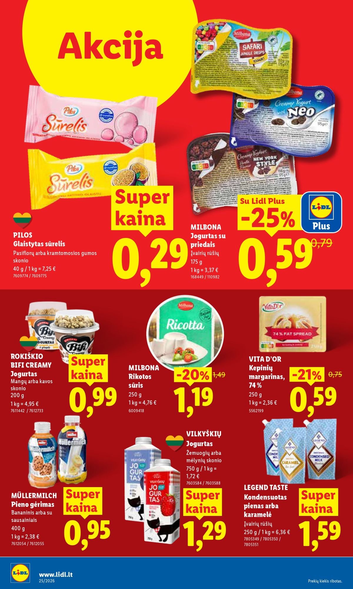 LIDL - Maisto prekių pasiūlymai (2026 06 15 - 2026 06 21)