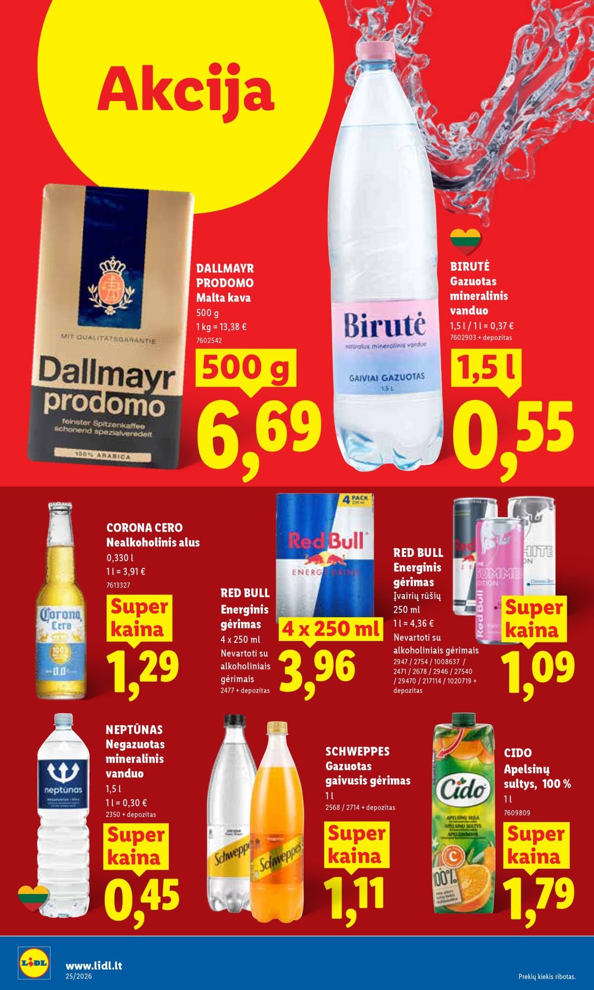 LIDL - Maisto prekių pasiūlymai (2026 06 15 - 2026 06 21)