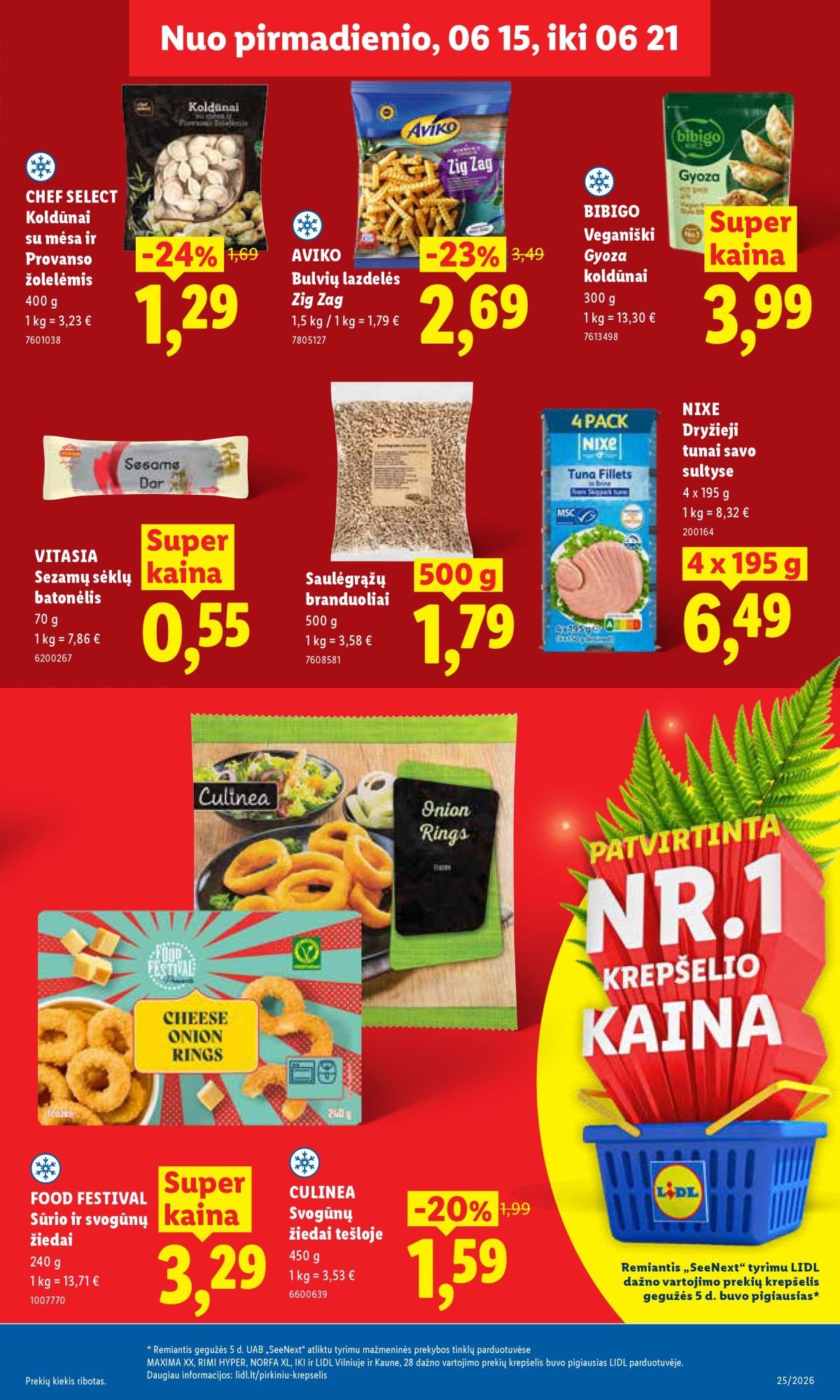 LIDL - Maisto prekių pasiūlymai (2026 06 15 - 2026 06 21)