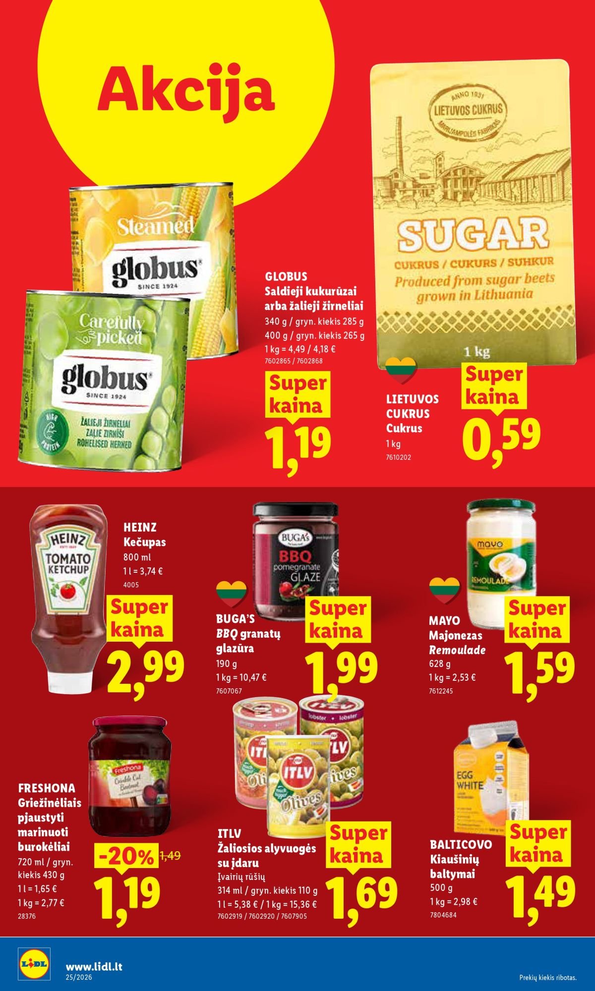 LIDL - Maisto prekių pasiūlymai (2026 06 15 - 2026 06 21)