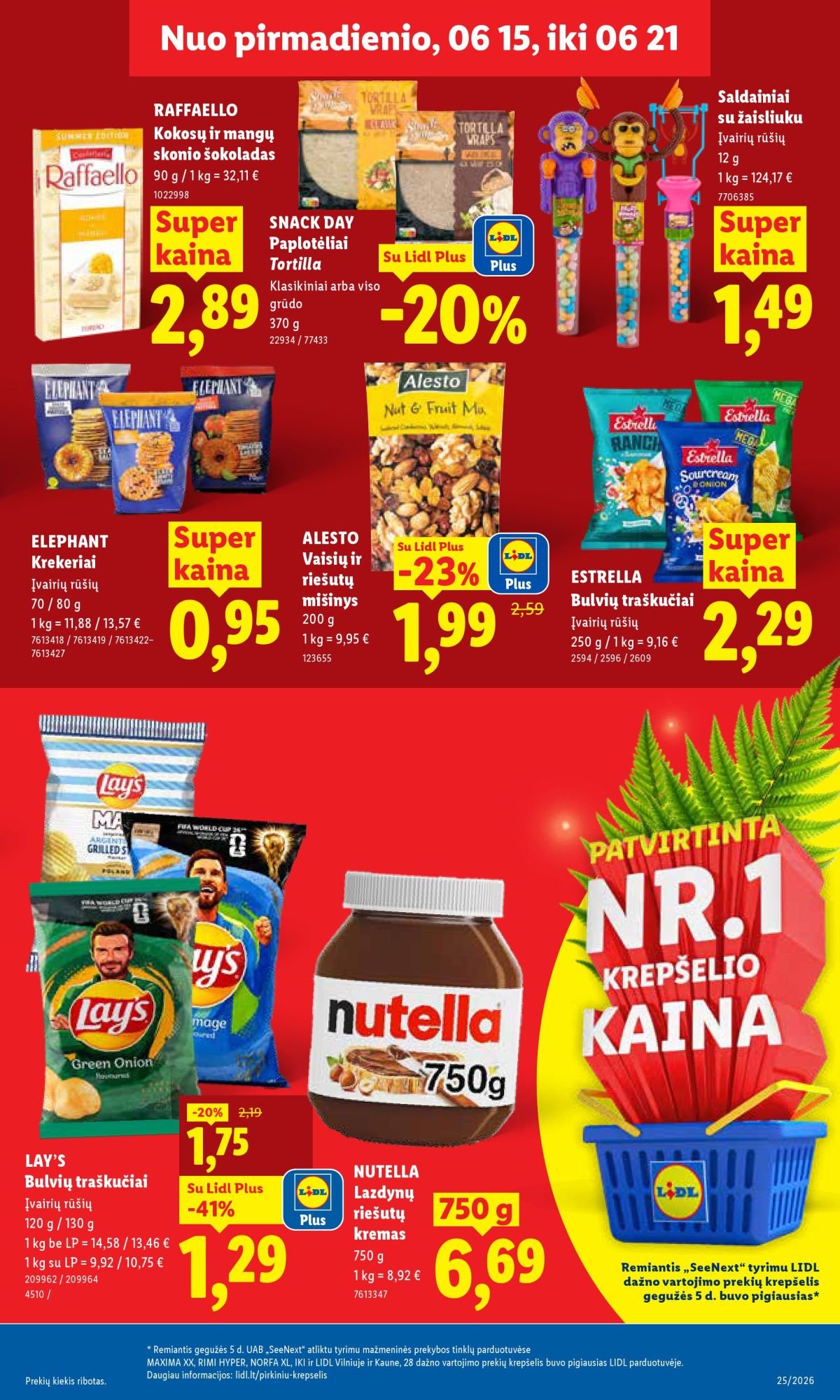 LIDL - Maisto prekių pasiūlymai (2026 06 15 - 2026 06 21)