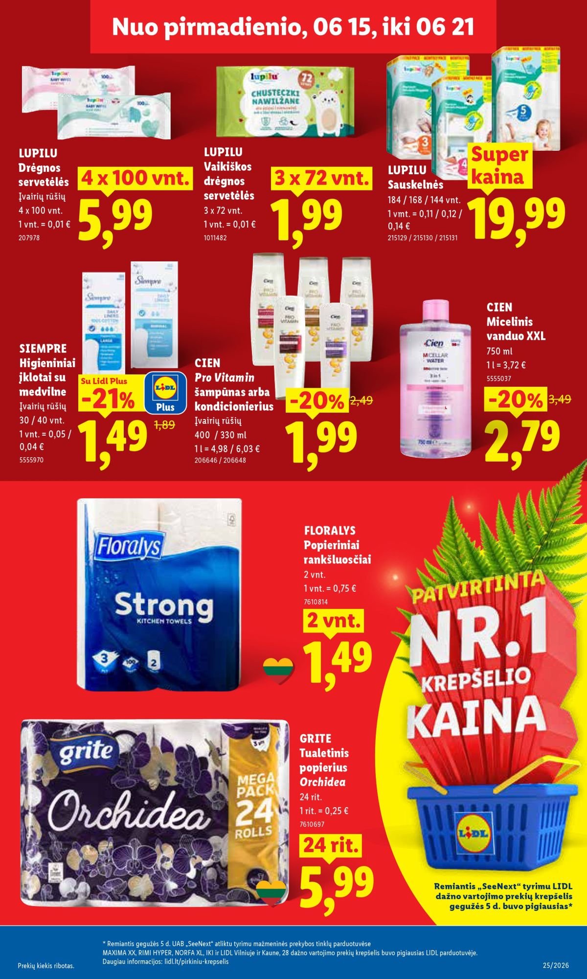 LIDL - Maisto prekių pasiūlymai (2026 06 15 - 2026 06 21)