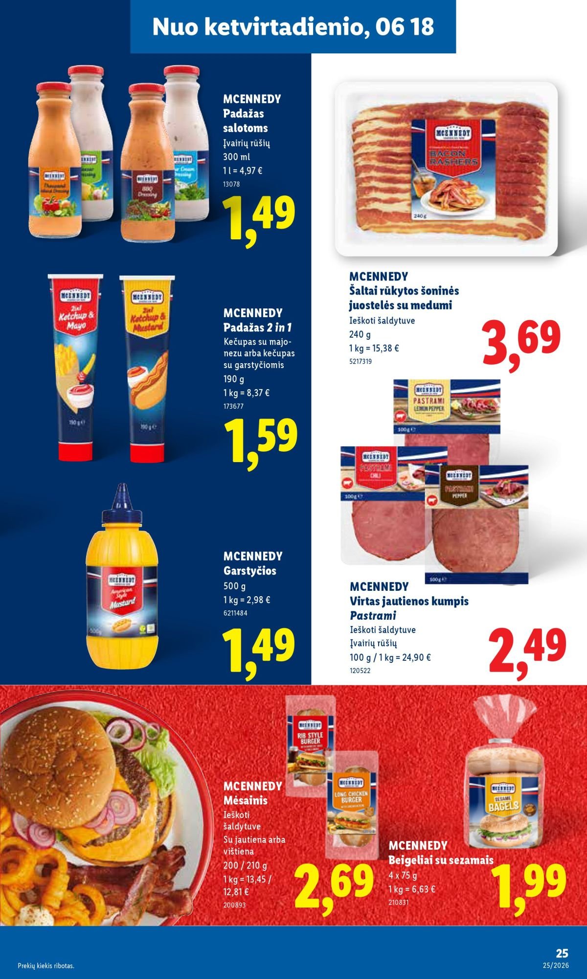 LIDL - Maisto prekių pasiūlymai (2026 06 15 - 2026 06 21)