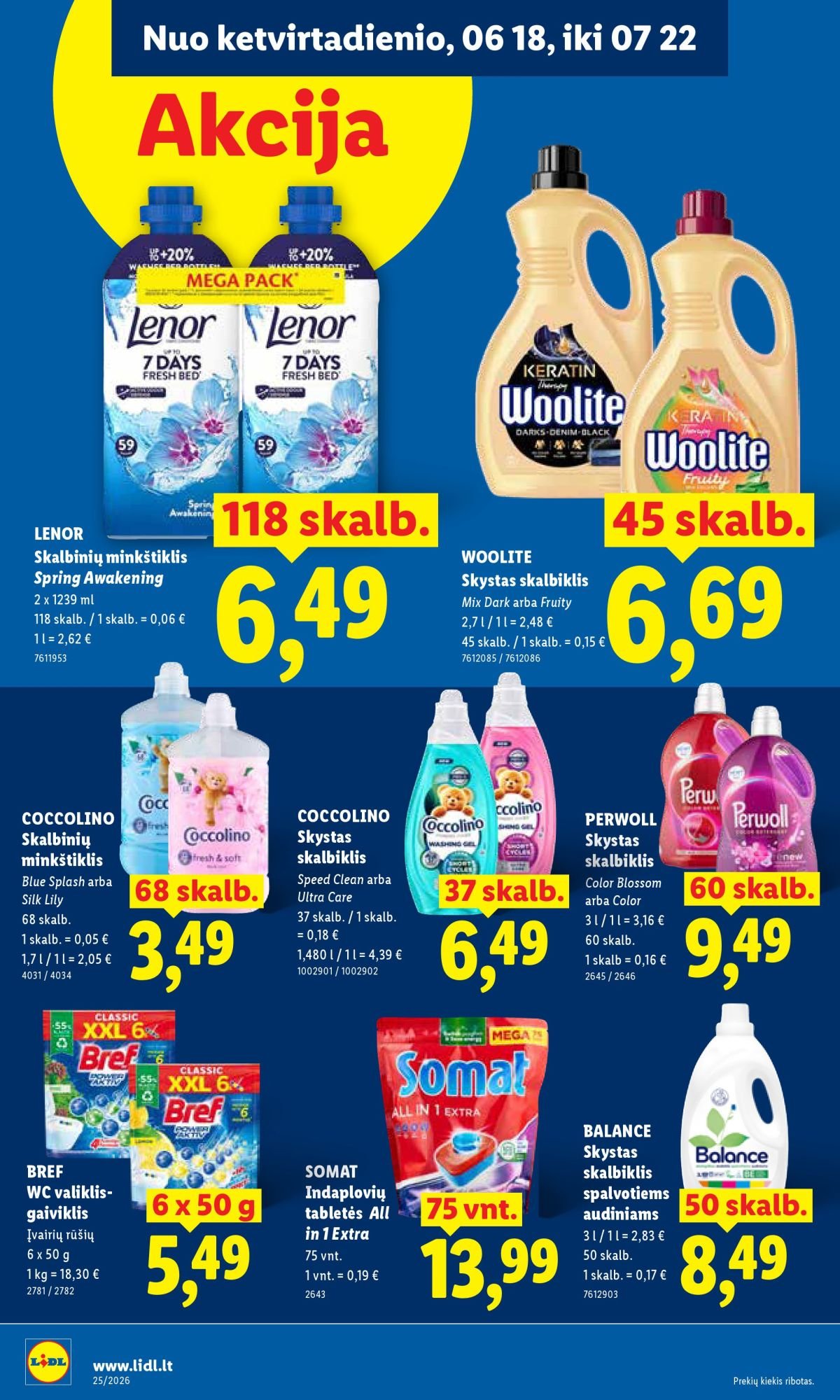 LIDL - Maisto prekių pasiūlymai (2026 06 15 - 2026 06 21)