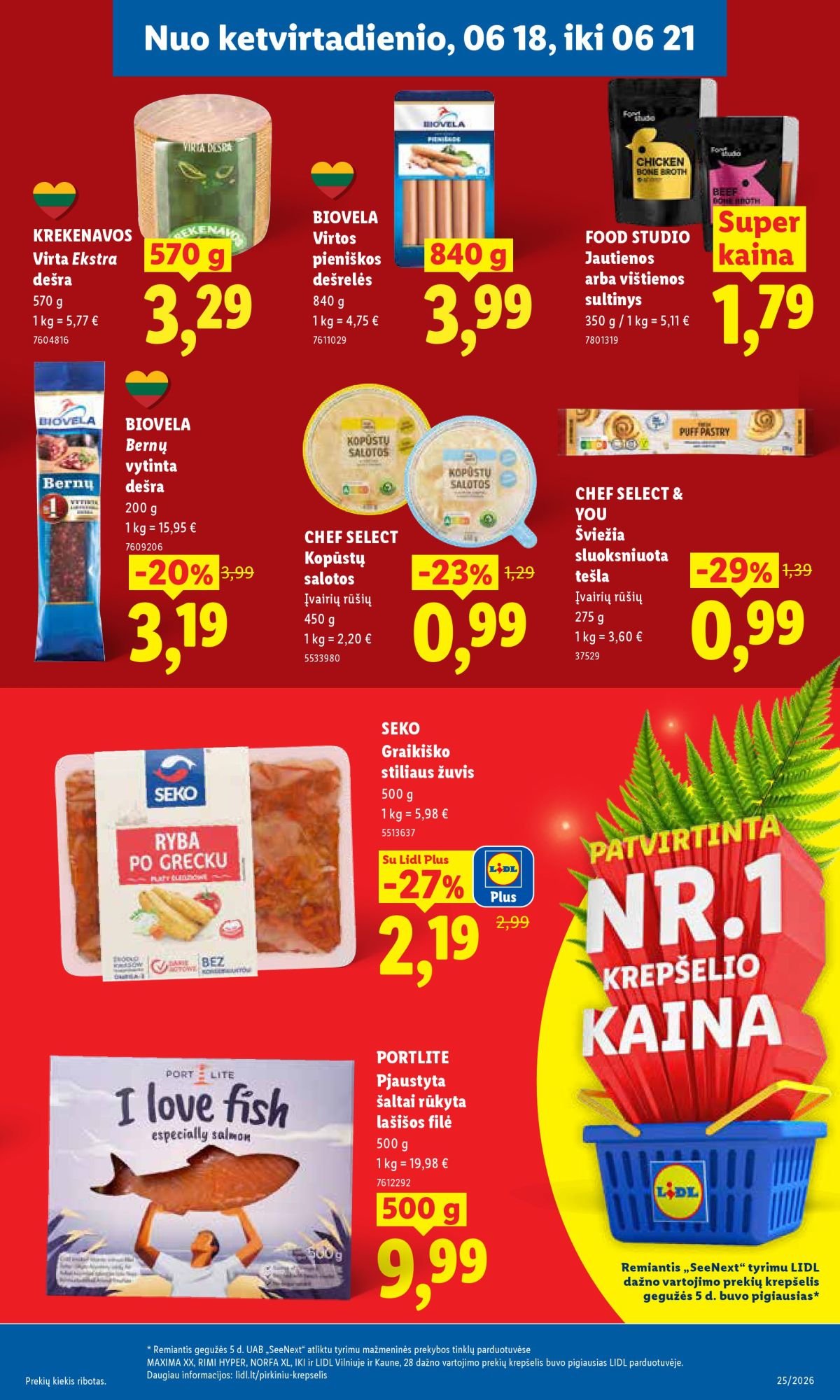 LIDL - Maisto prekių pasiūlymai (2026 06 15 - 2026 06 21)