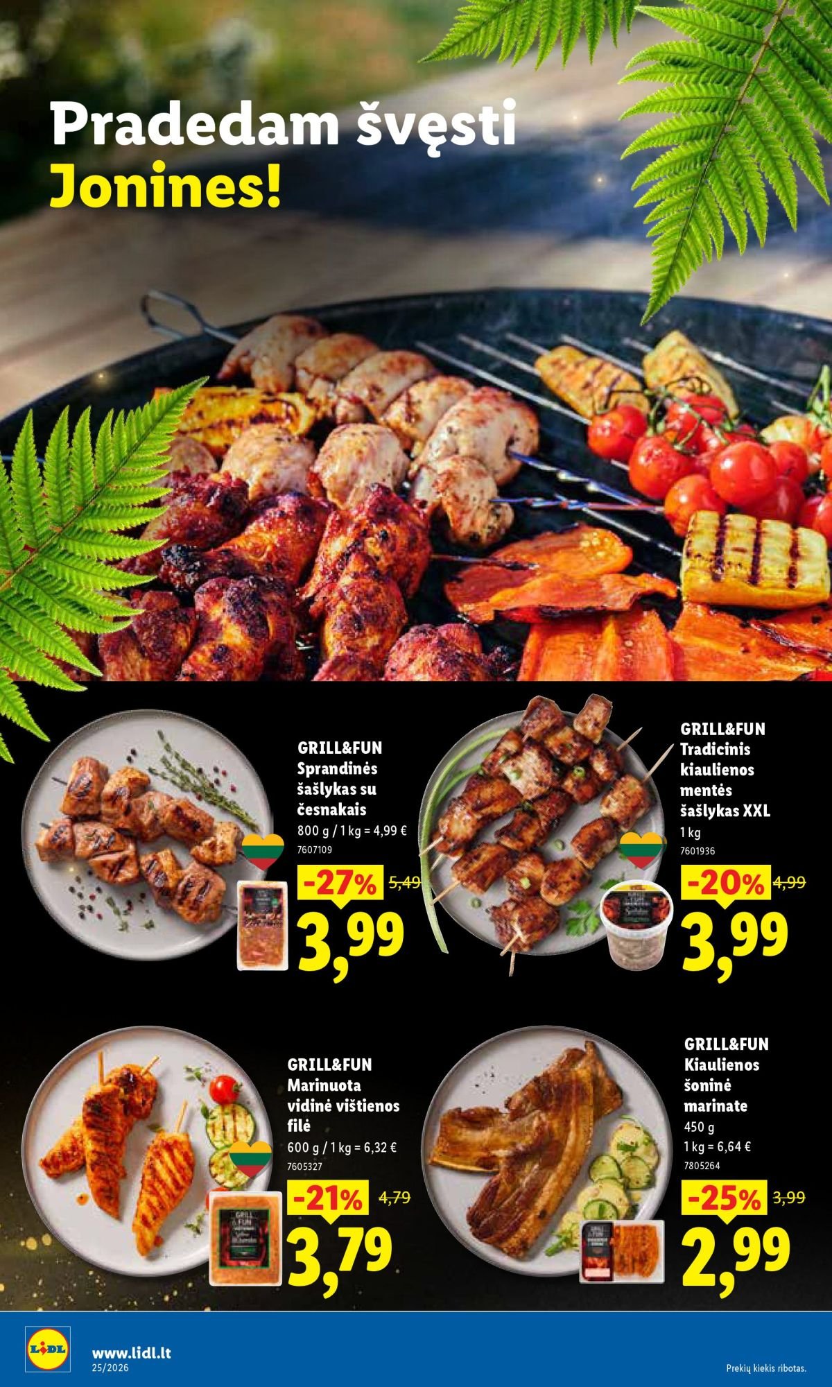 LIDL - Maisto prekių pasiūlymai (2026 06 15 - 2026 06 21)