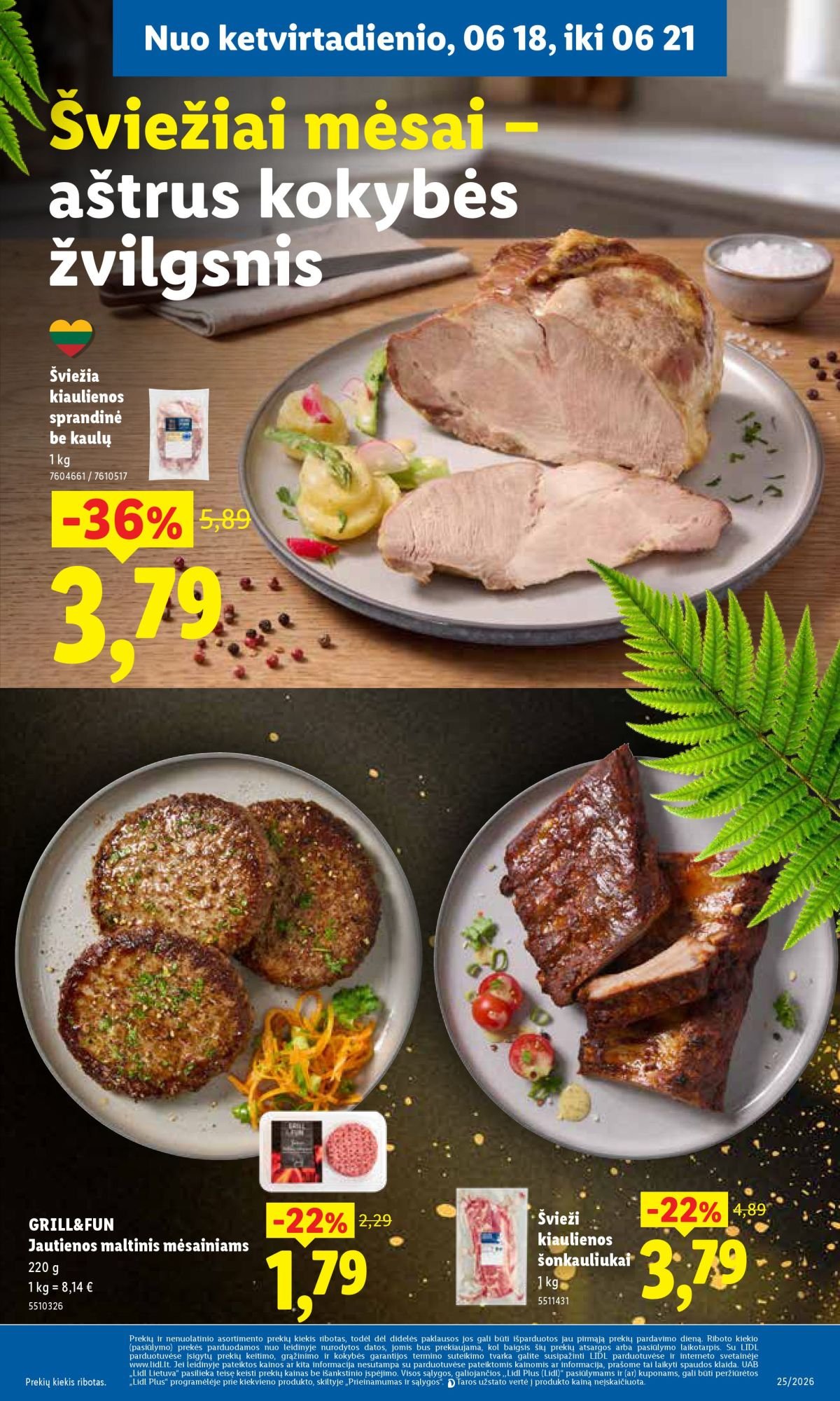 LIDL - Maisto prekių pasiūlymai (2026 06 15 - 2026 06 21)