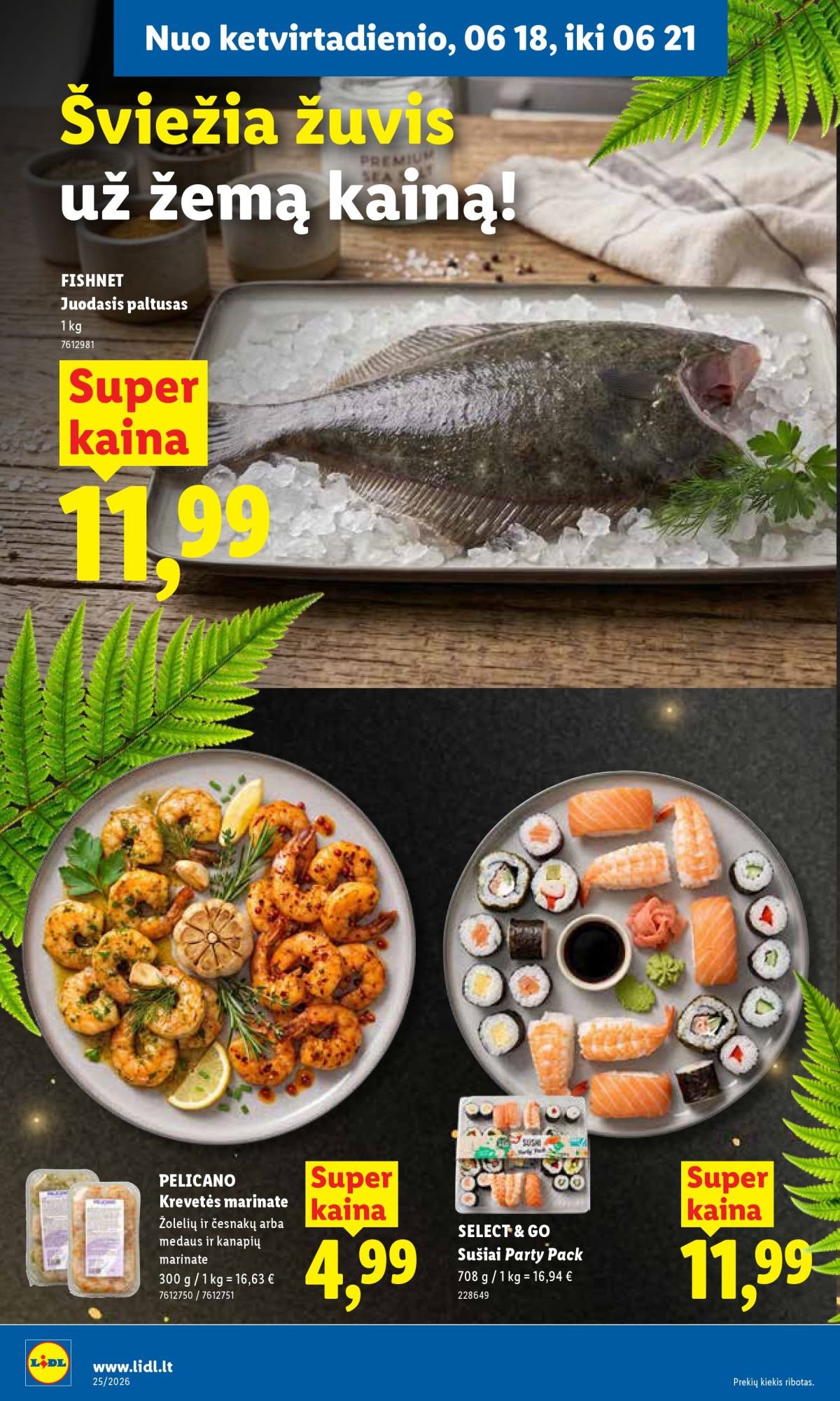LIDL - Maisto prekių pasiūlymai (2026 06 15 - 2026 06 21)