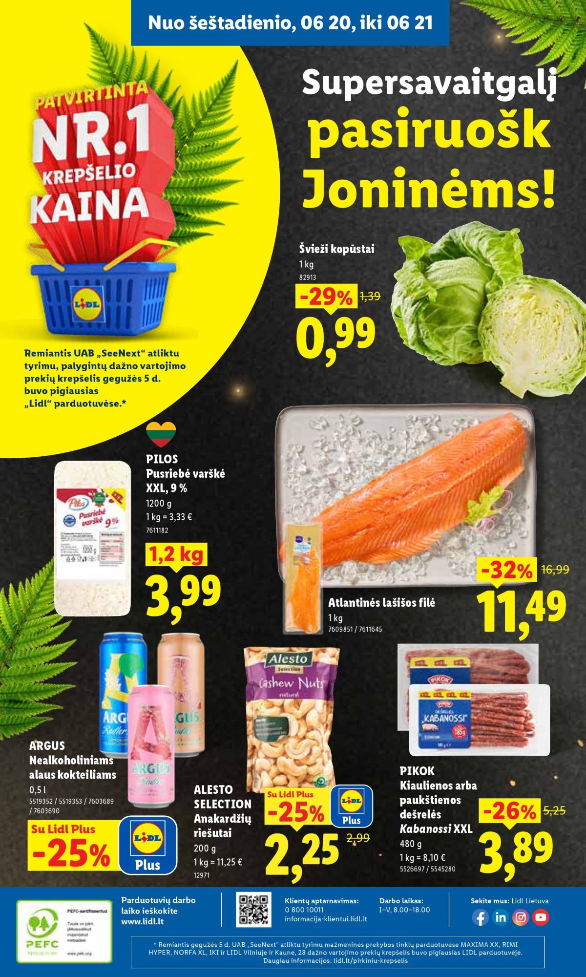 LIDL - Maisto prekių pasiūlymai (2026 06 15 - 2026 06 21)