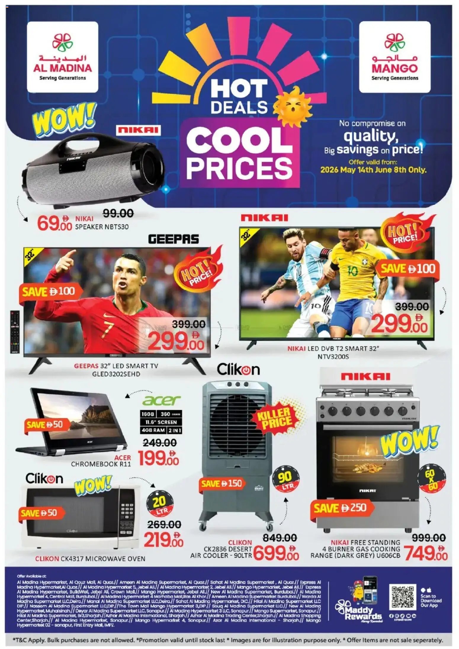 Al Madina offer from 14 05May, 2026 Al Madina Hot Deals & Cool Prices (2026-05-14 - 2026-06-08)