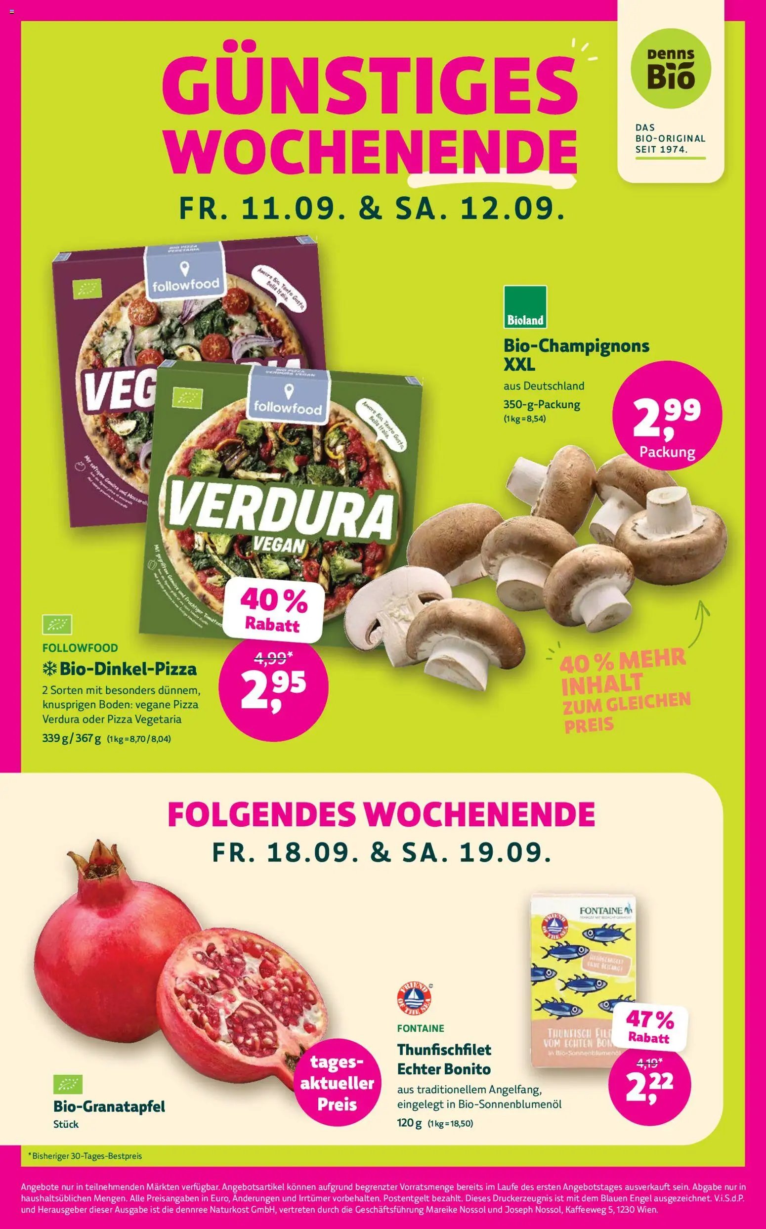 Denns BioMarkt prospekt seit 09.09.2026 Denns BioMarkt Angebote