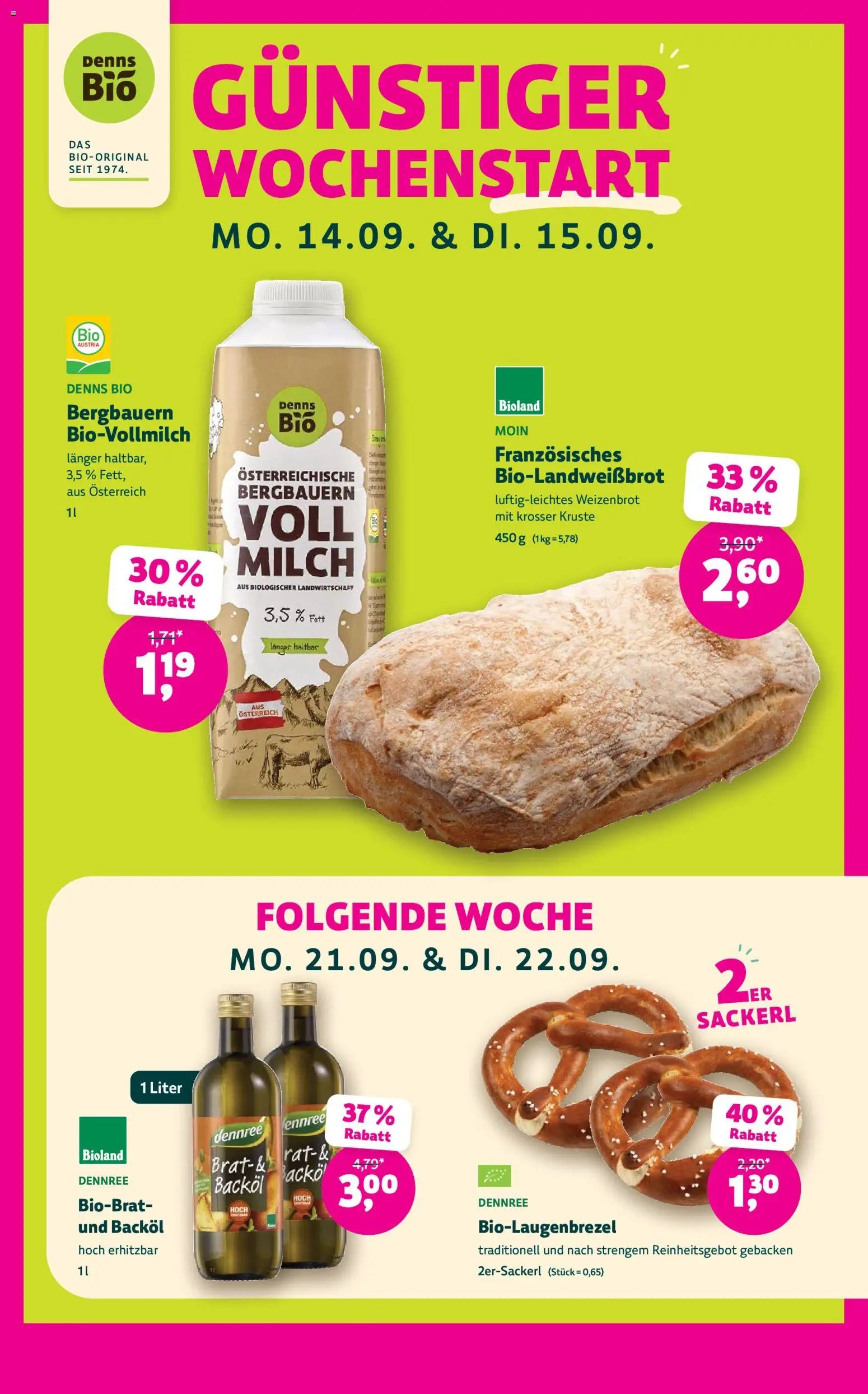 Denns BioMarkt prospekt seit 09.09.2026 Denns BioMarkt Angebote