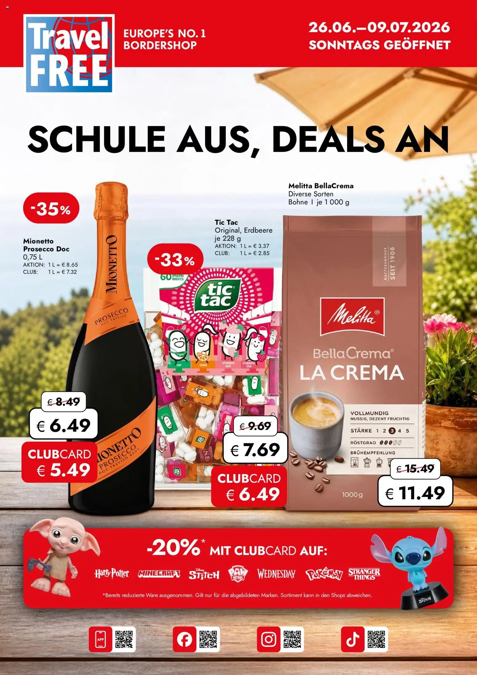 Travel FREE prospekt seit 26.06.2026 Travel FREE Flugblatt