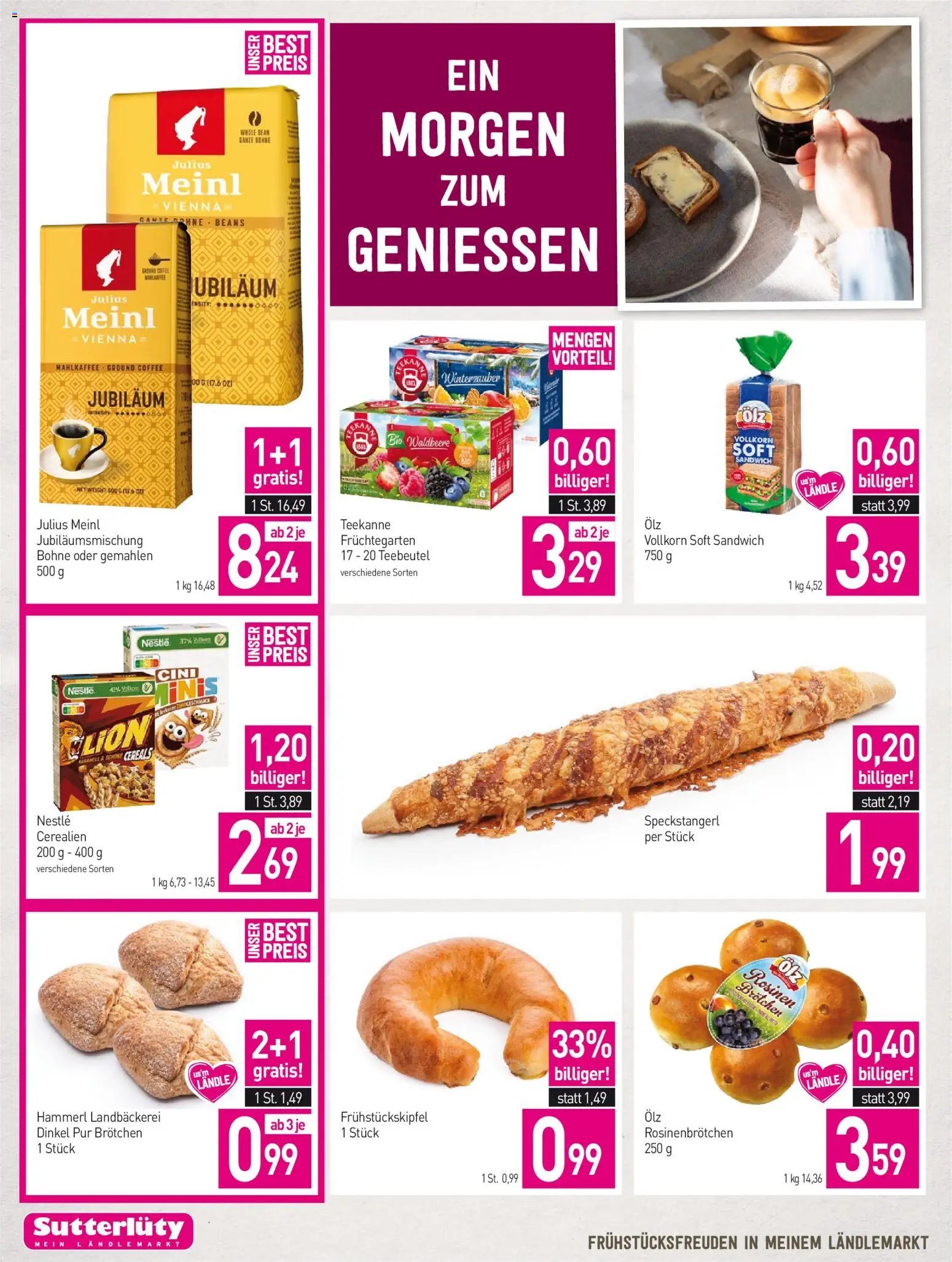 Sutterlüty Mein Ländlemarkt ab (12.10.2026 - 20.10.2026) 
