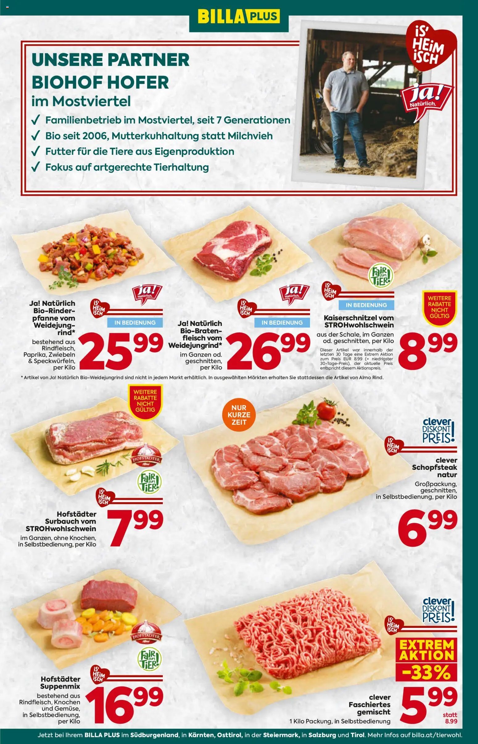 Billa Plus prospekt seit 22.01.2026 Salzburg