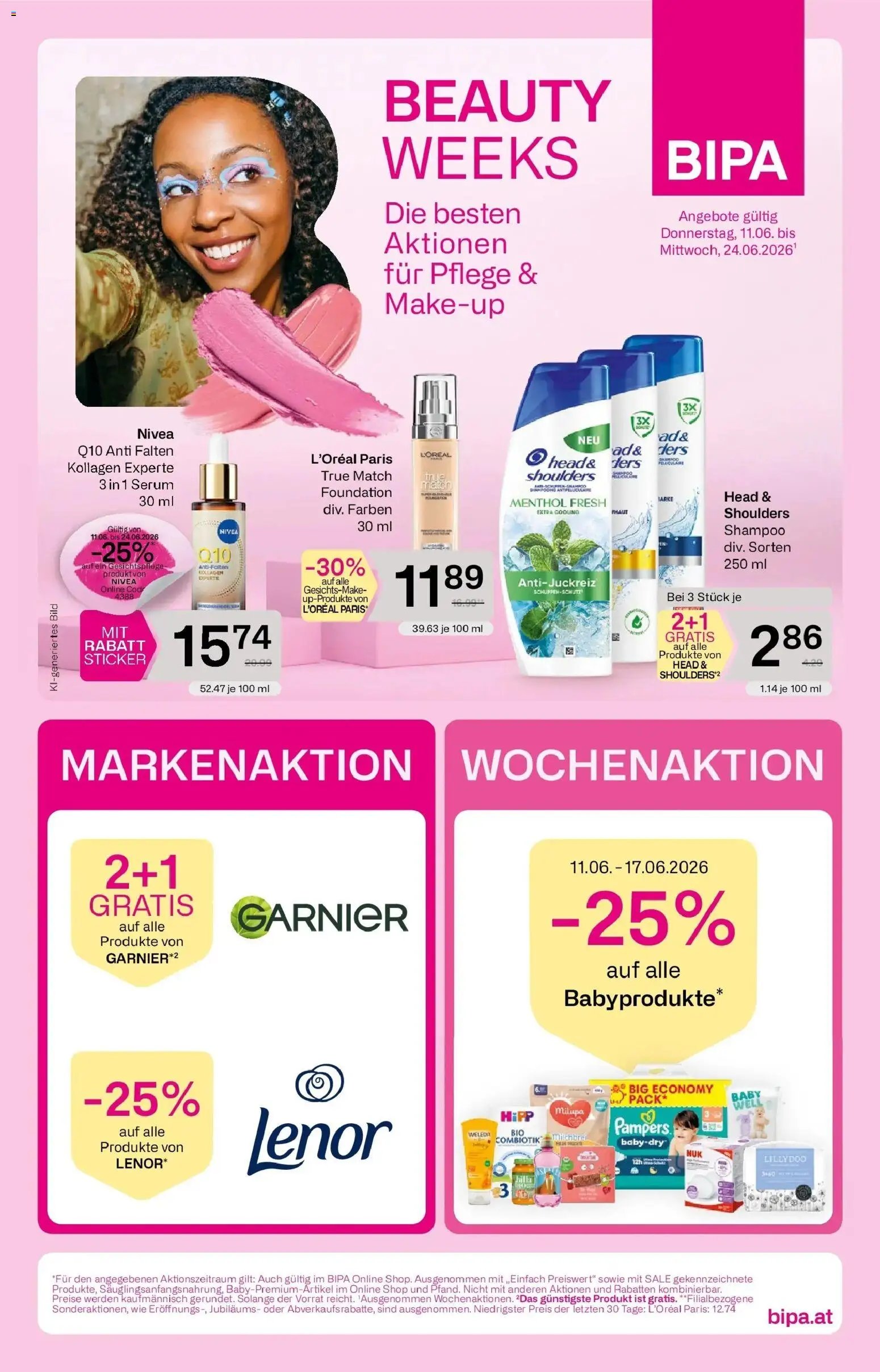 Bipa prospekt seit 11.06.2026 Bipa Linz, Wien, Güssing