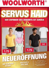 Woolworth prospekt seit 18.06.2026 Woolworth Servus Haid!