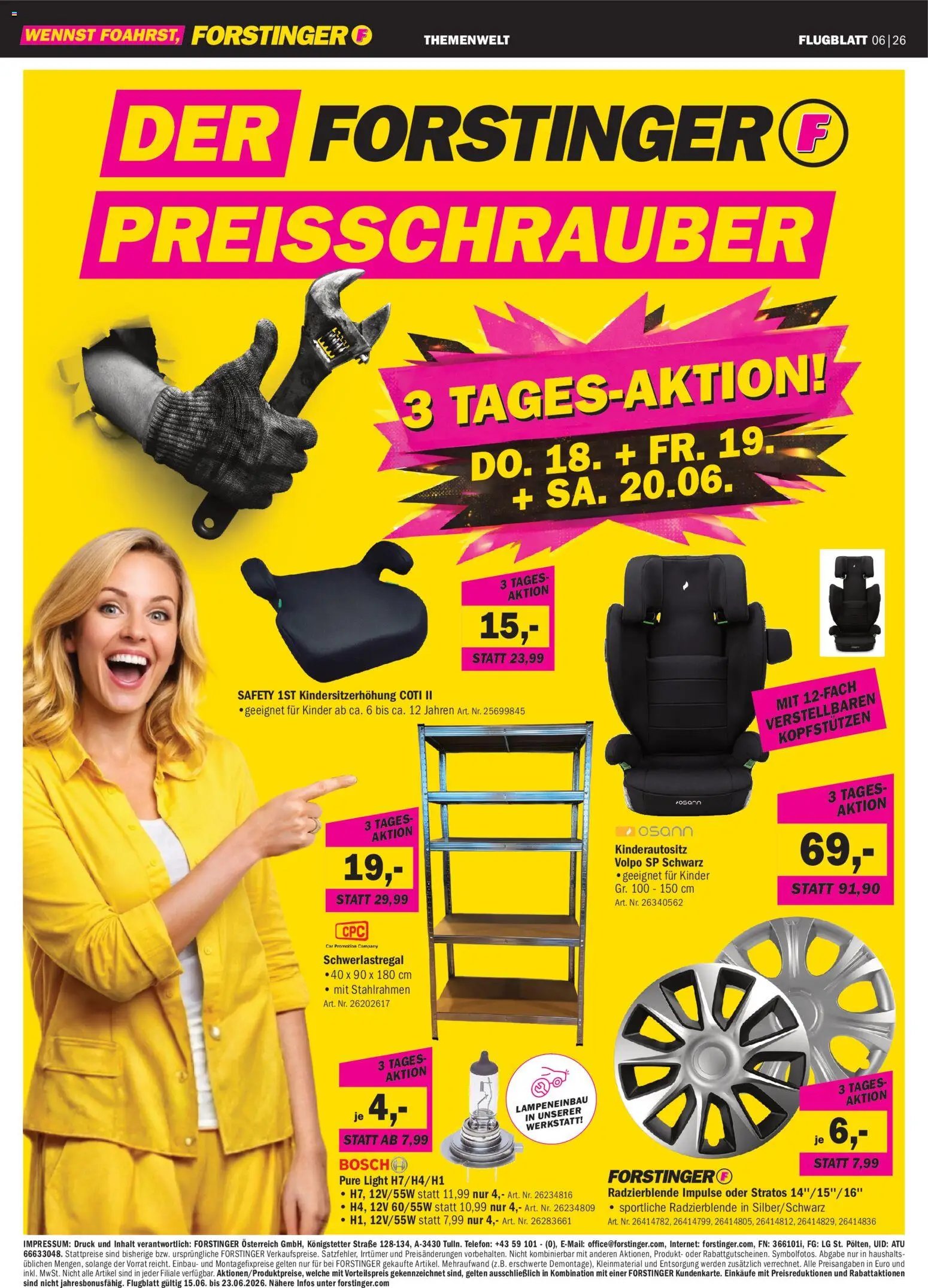 Forstinger prospekt seit 15.06.2026 Forstinger Flugblatt
