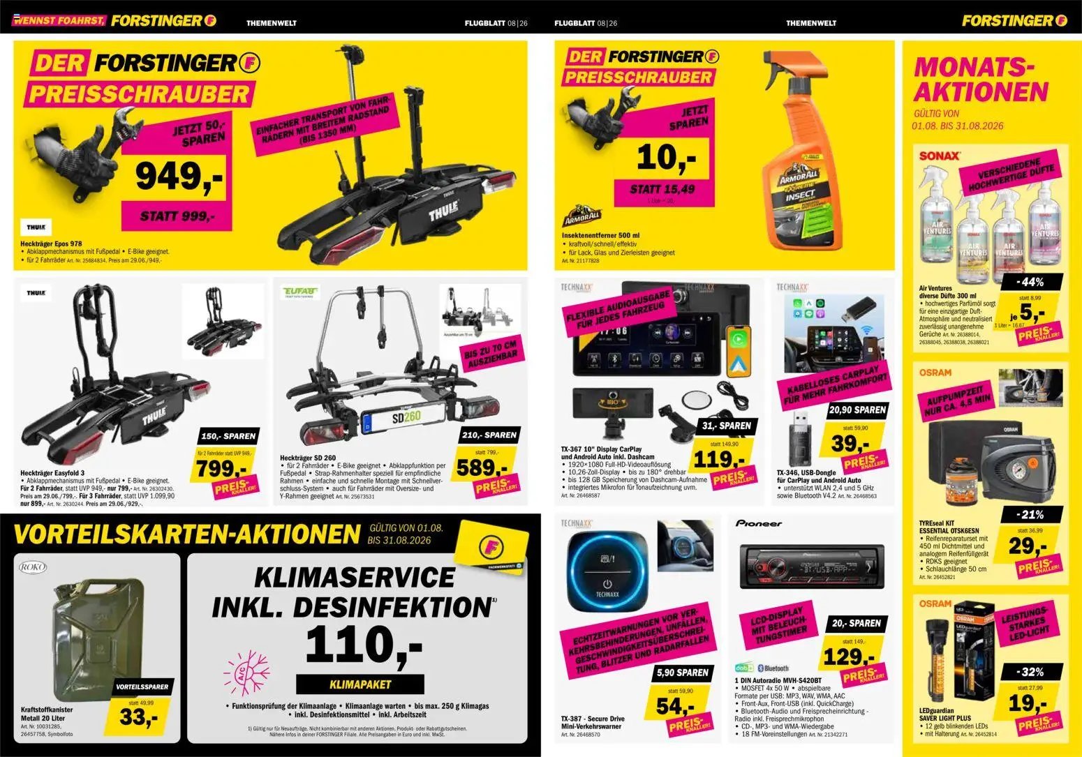 Forstinger prospekt seit 22.07.2026 Forstinger Flugblatt