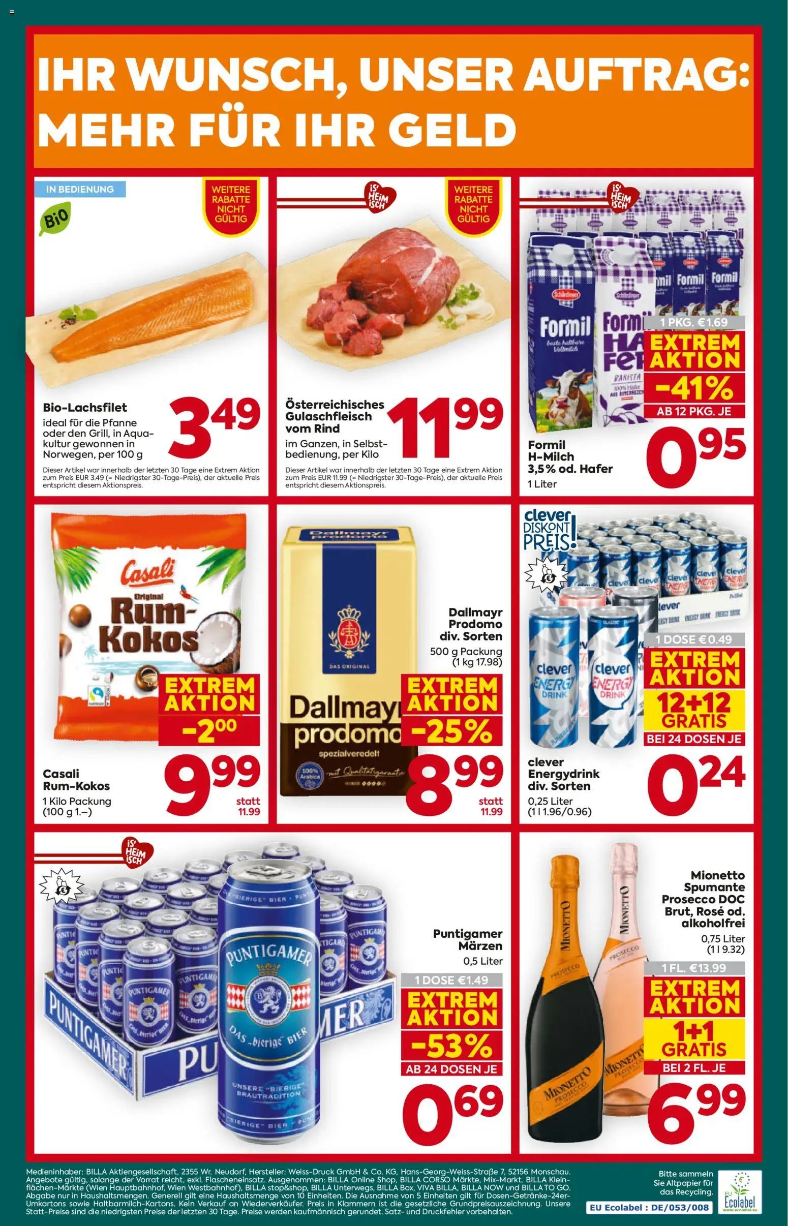 Billa Plus prospekt seit 26.02.2026 Flugblatt