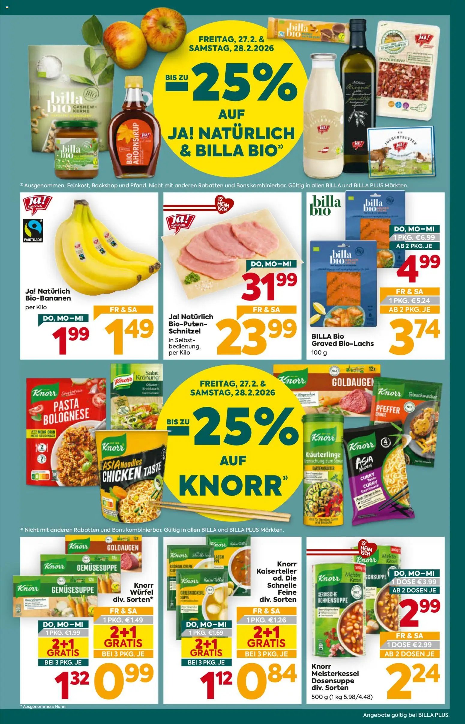 Billa Plus prospekt seit 26.02.2026 Flugblatt