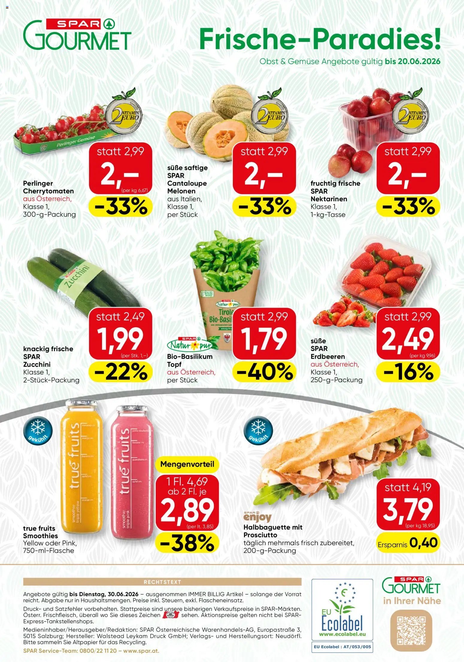 SPAR Gourmet prospekt seit 18.06.2026 SPAR Gourmet Flugblatt