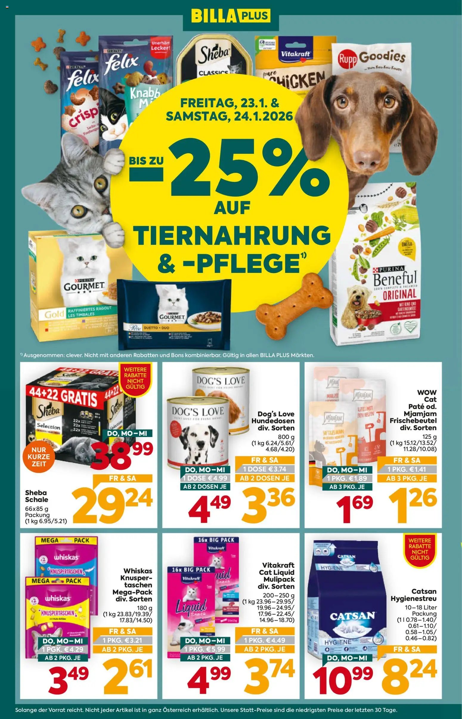 Billa Plus prospekt seit 22.01.2026 Niederösterreich