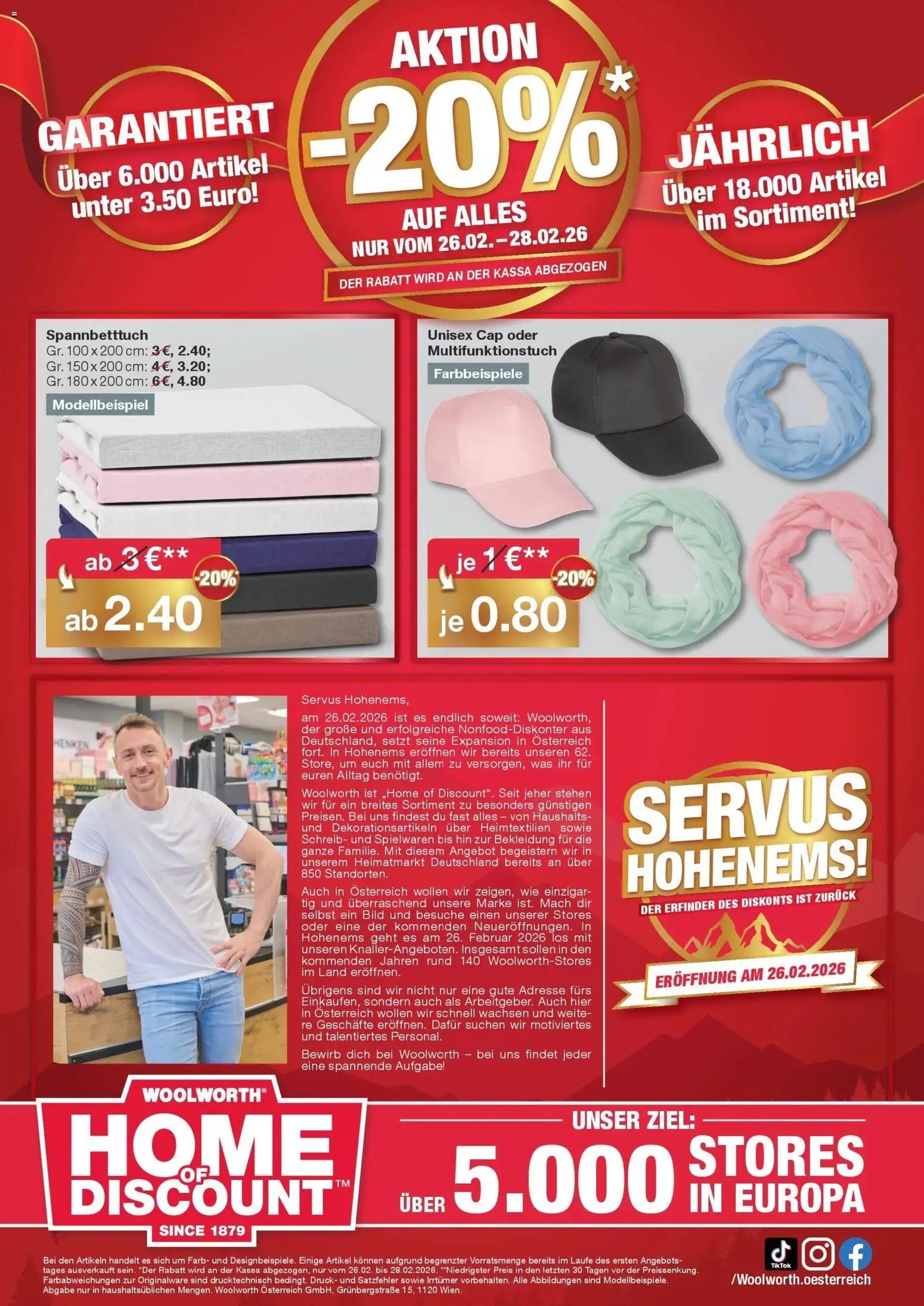 Woolworth prospekt seit 26.02.2026 Woolworth: Servus Hohenems!