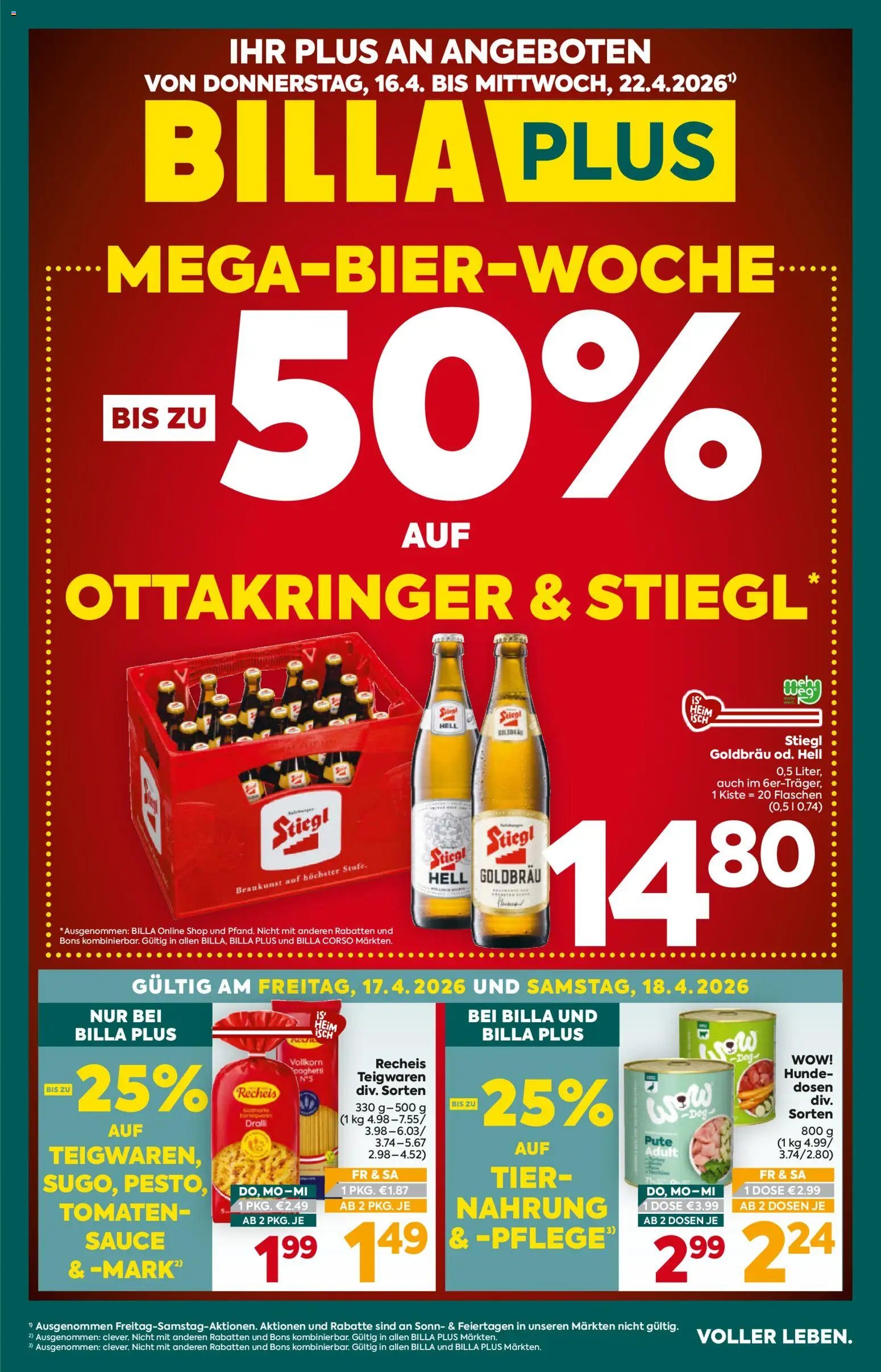 Billa Plus prospekt seit 16.04.2026 Billa Plus Flugblatt