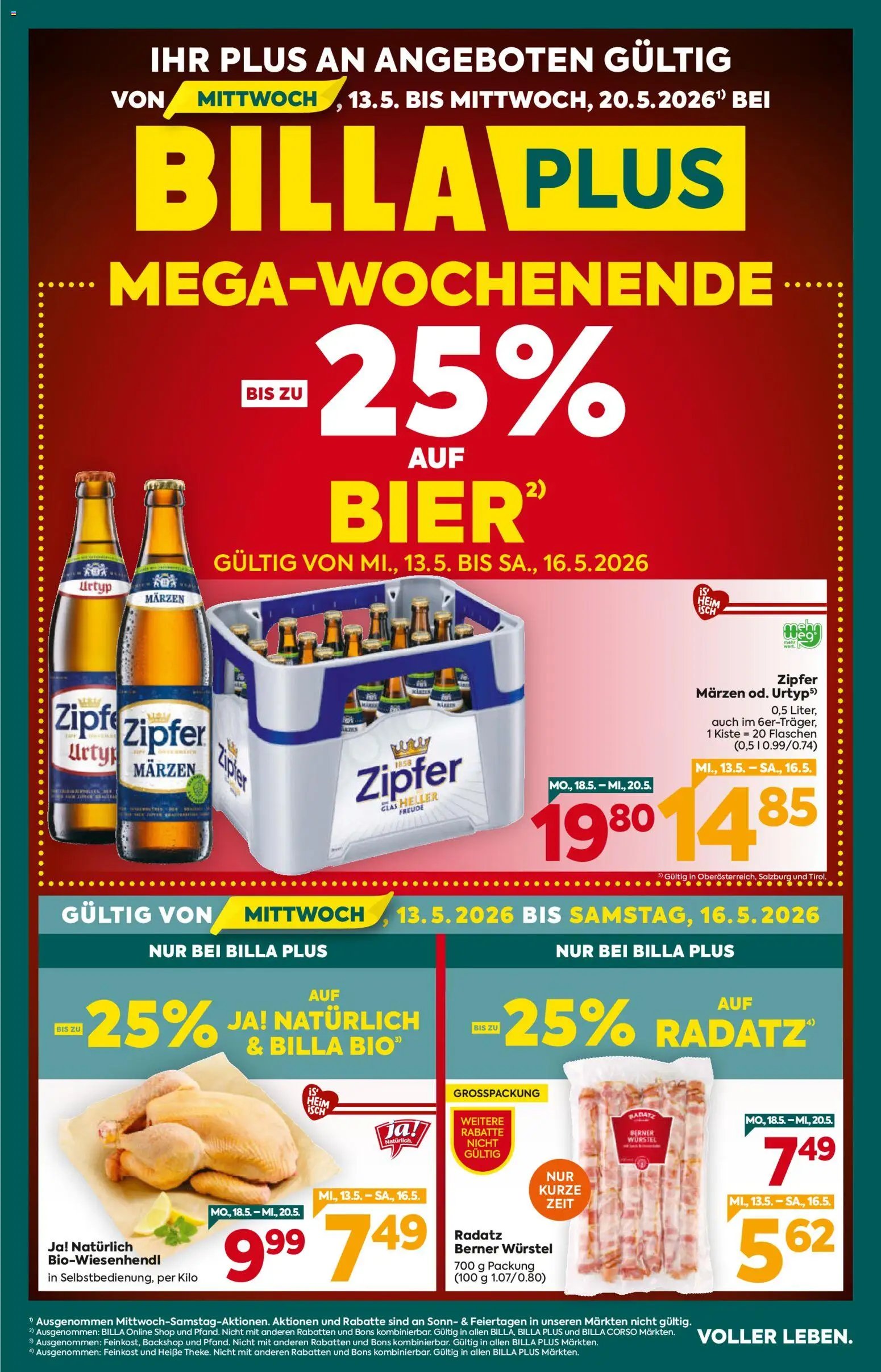 Billa Plus prospekt seit 13.05.2026 Billa Plus Flugblatt