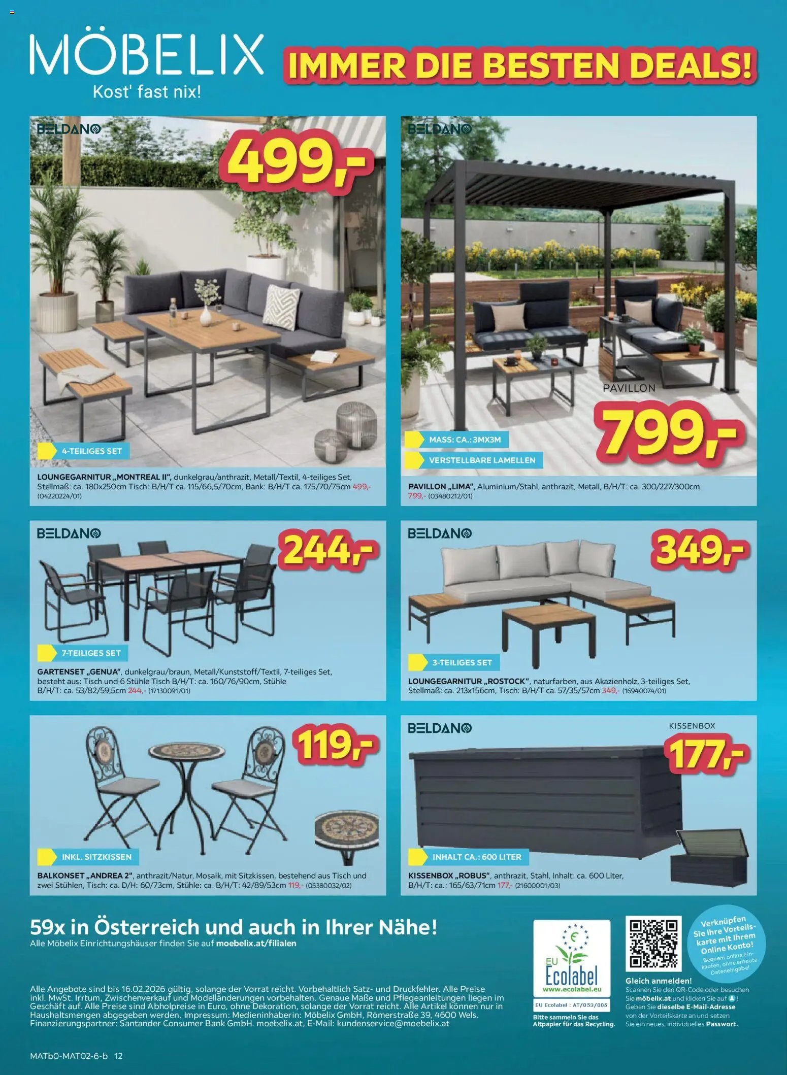 Möbelix prospekt seit 09.02.2026 Angebote