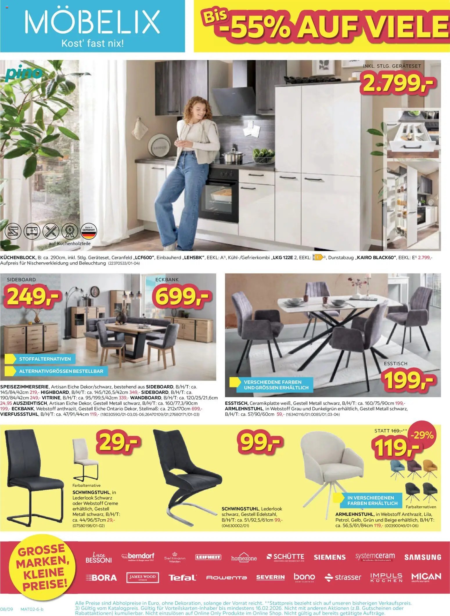Möbelix prospekt seit 09.02.2026 Angebote
