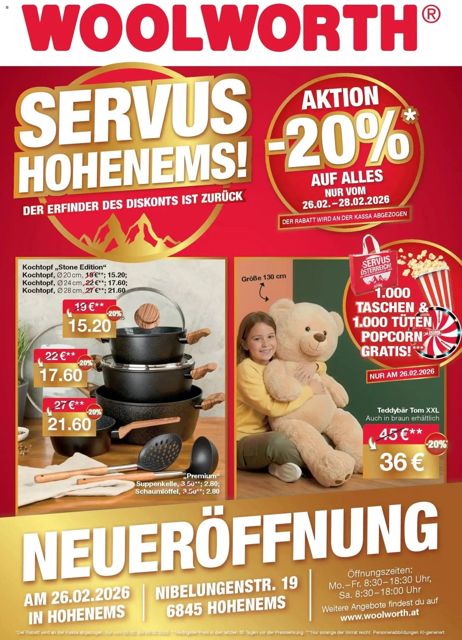 Woolworth prospekt seit 21.02.2026 Woolworth: Servus Hohenems!