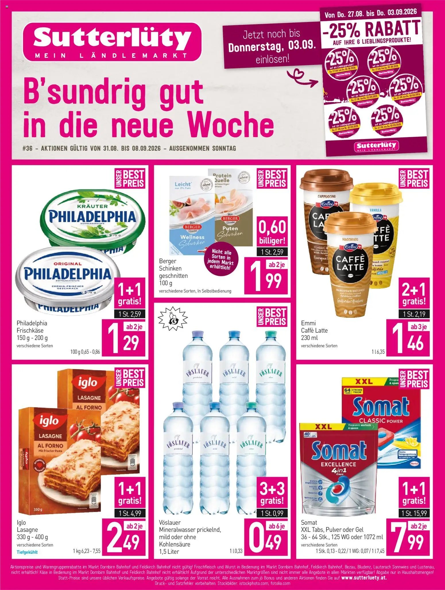 Sutterlüty prospekt seit 31.08.2026 Sutterlüty Flugblatt