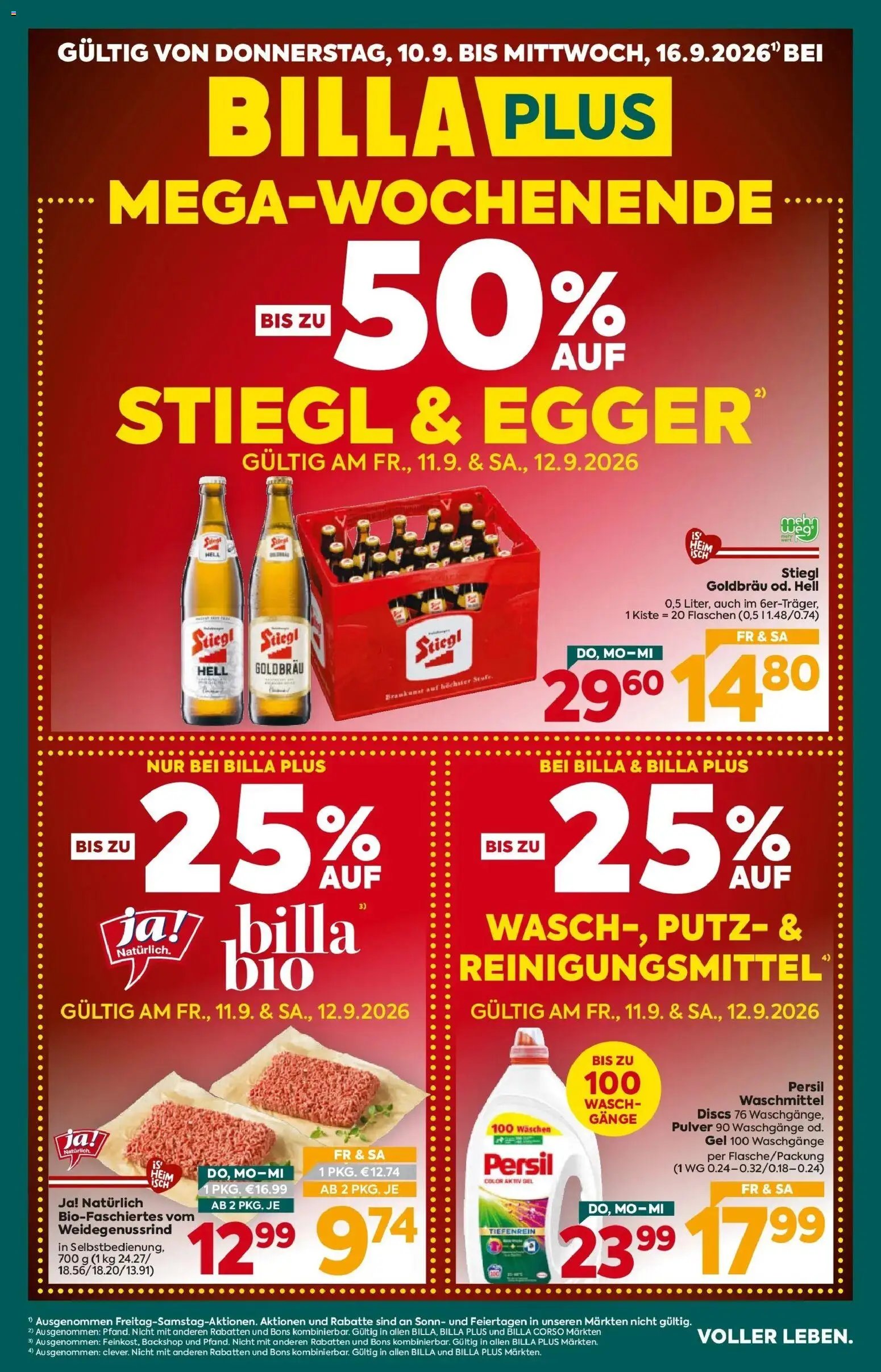 Billa Plus prospekt seit 10.09.2026 Billa Plus Flugblatt - Steiermark