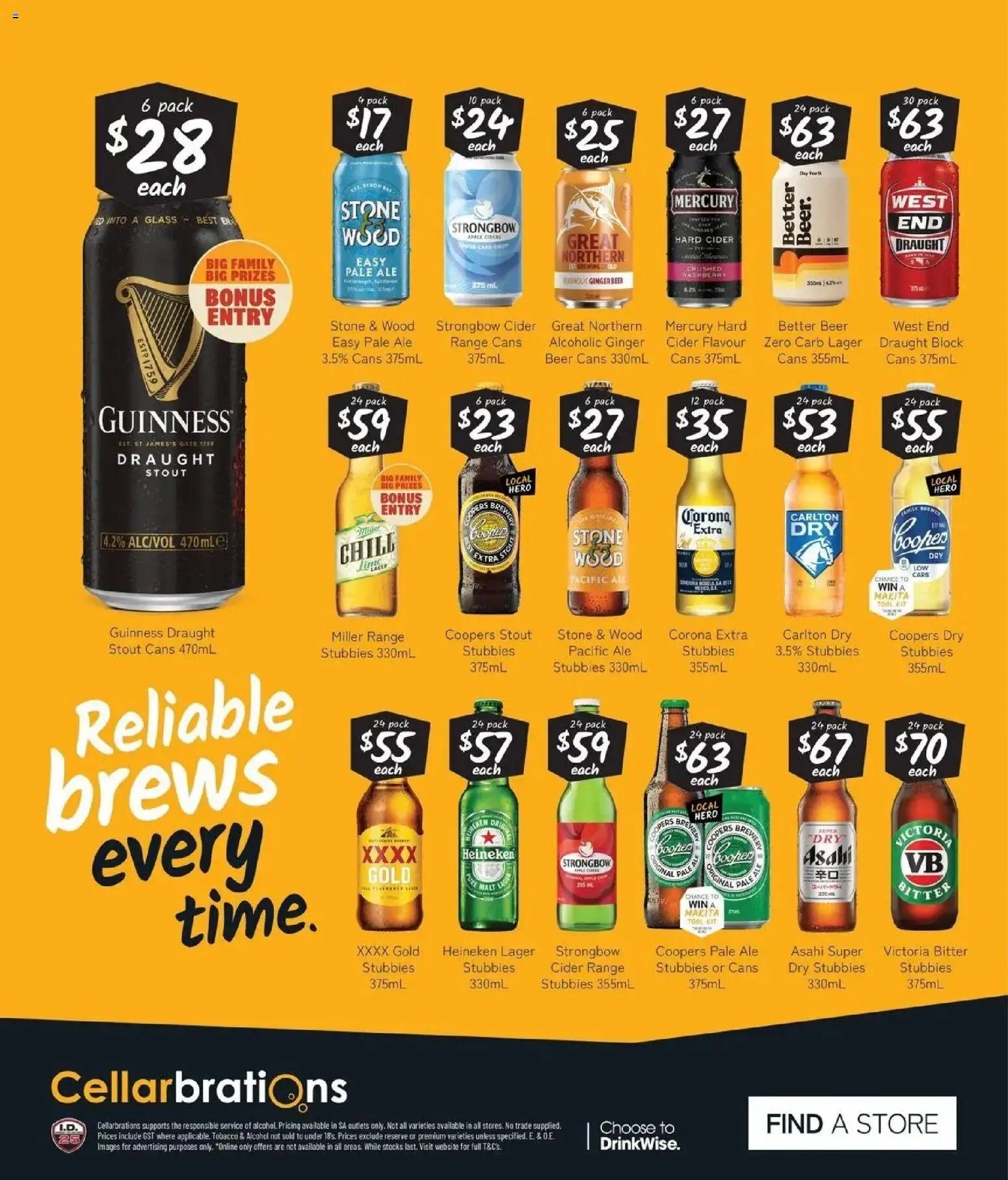 Cellarbrations catalogue from 13/07/2026 Cellarbrations catalogue Coffin Bay