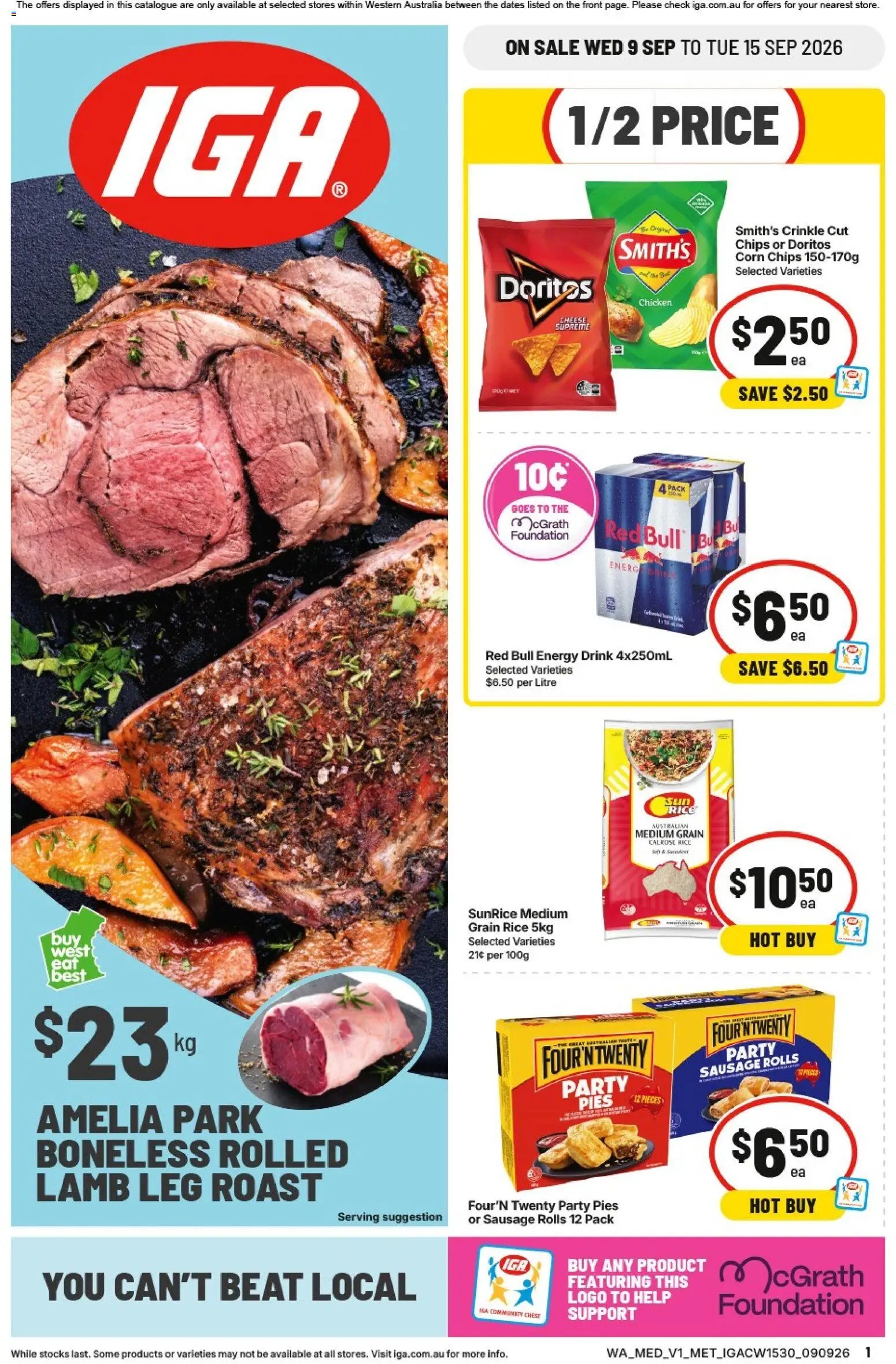 IGA catalogue from 09/09/2026 IGA catalogue Bentley