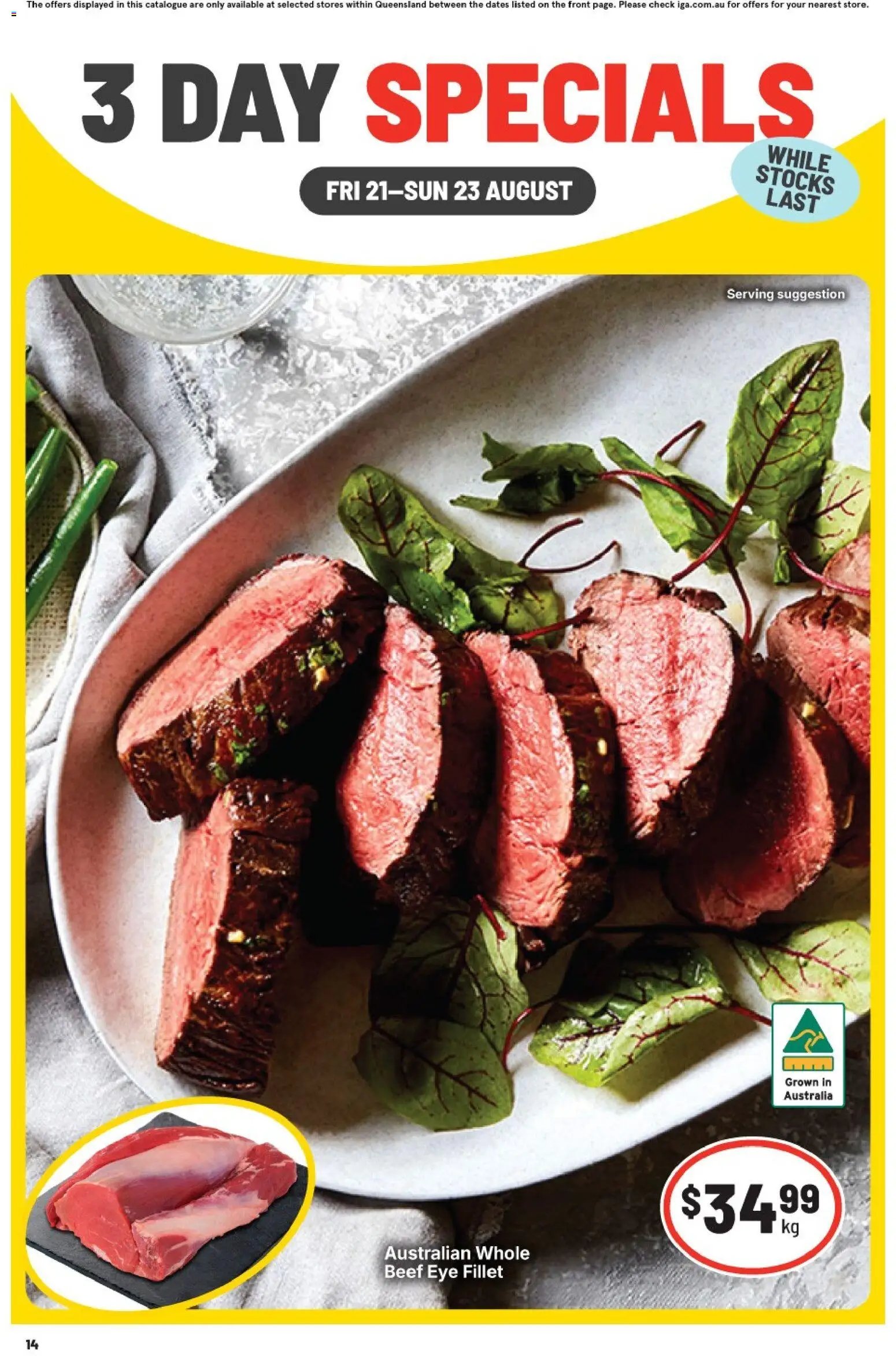 IGA catalogue from 21/08/2026 IGA 3 Day Specials QLD