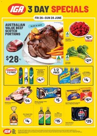 IGA catalogue from 26/06/2026 IGA 3 Day Specials - NT/WA