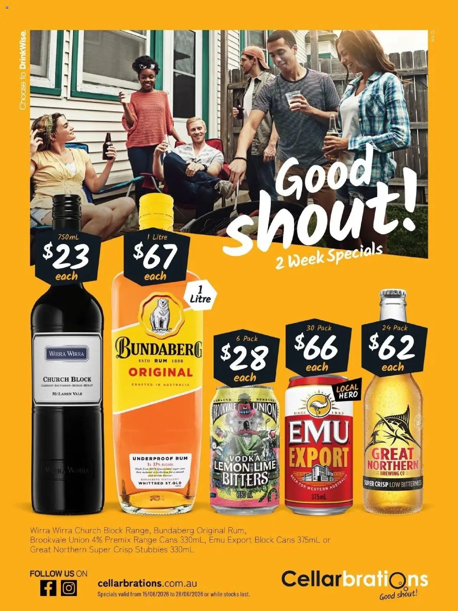 Cellarbrations catalogue from 14/06/2026 Good Shout! 15/06