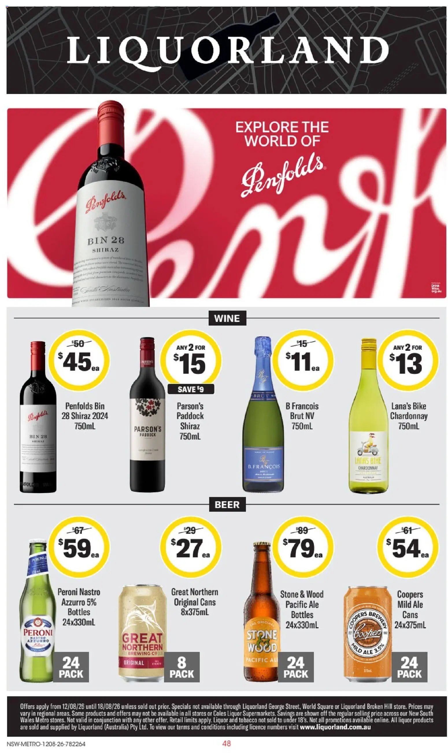 Liquorland catalogue from 12/08/2026 Liquorland OS 12/08