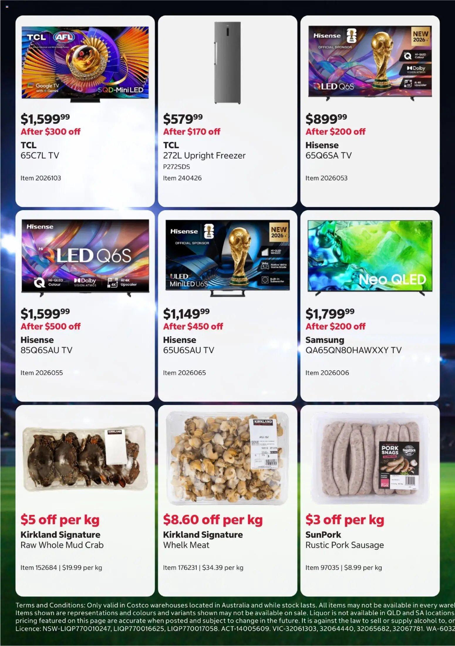 Costco catalogue from 21/09/2026 Costco catalogue Footy Finals Deals