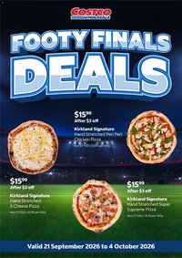 Costco catalogue from 21/09/2026 Costco catalogue Footy Finals Deals