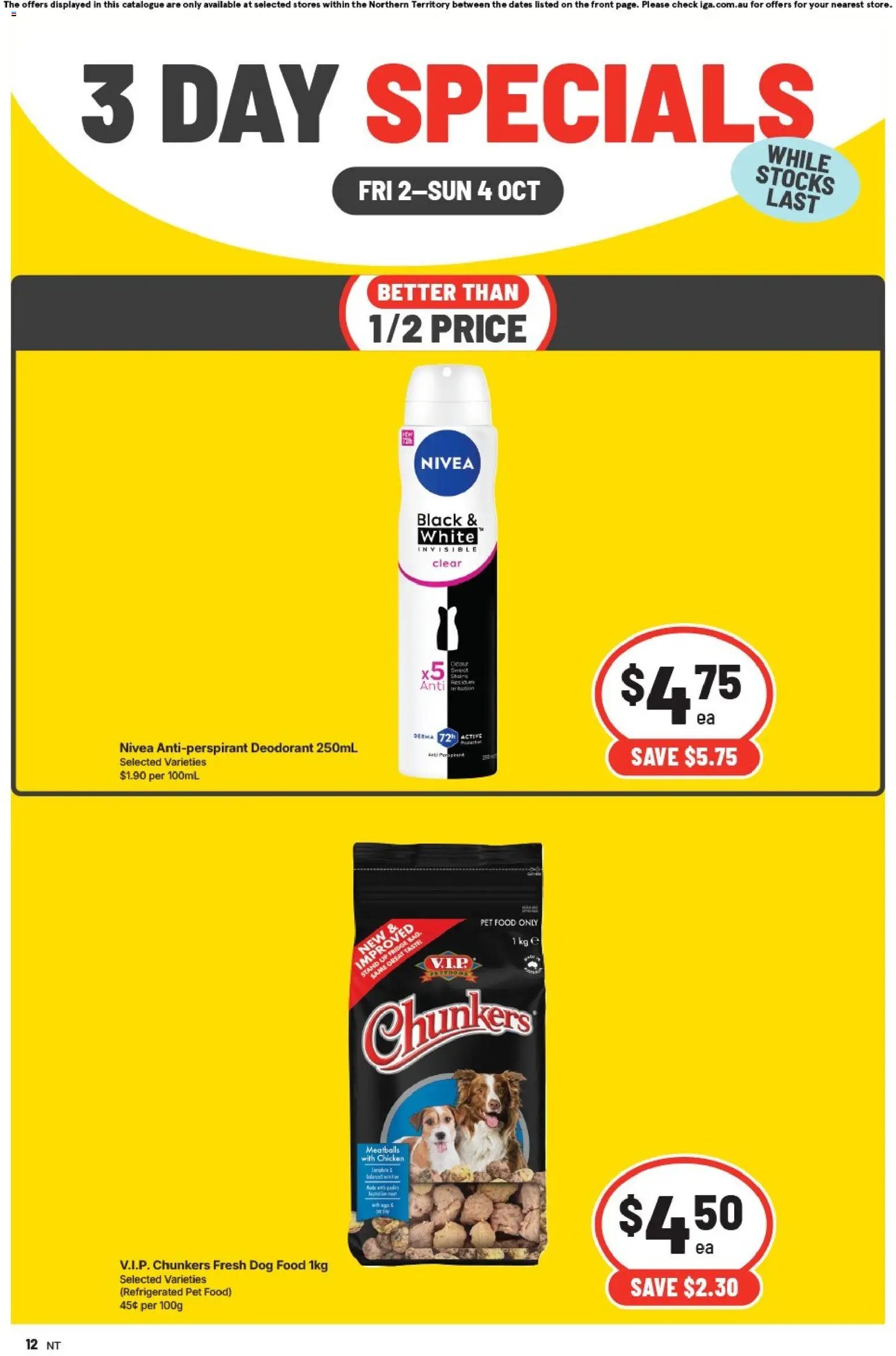 IGA catalogue from 02/10/2026 IGA catalogue 3 Day Specials Zuccoli