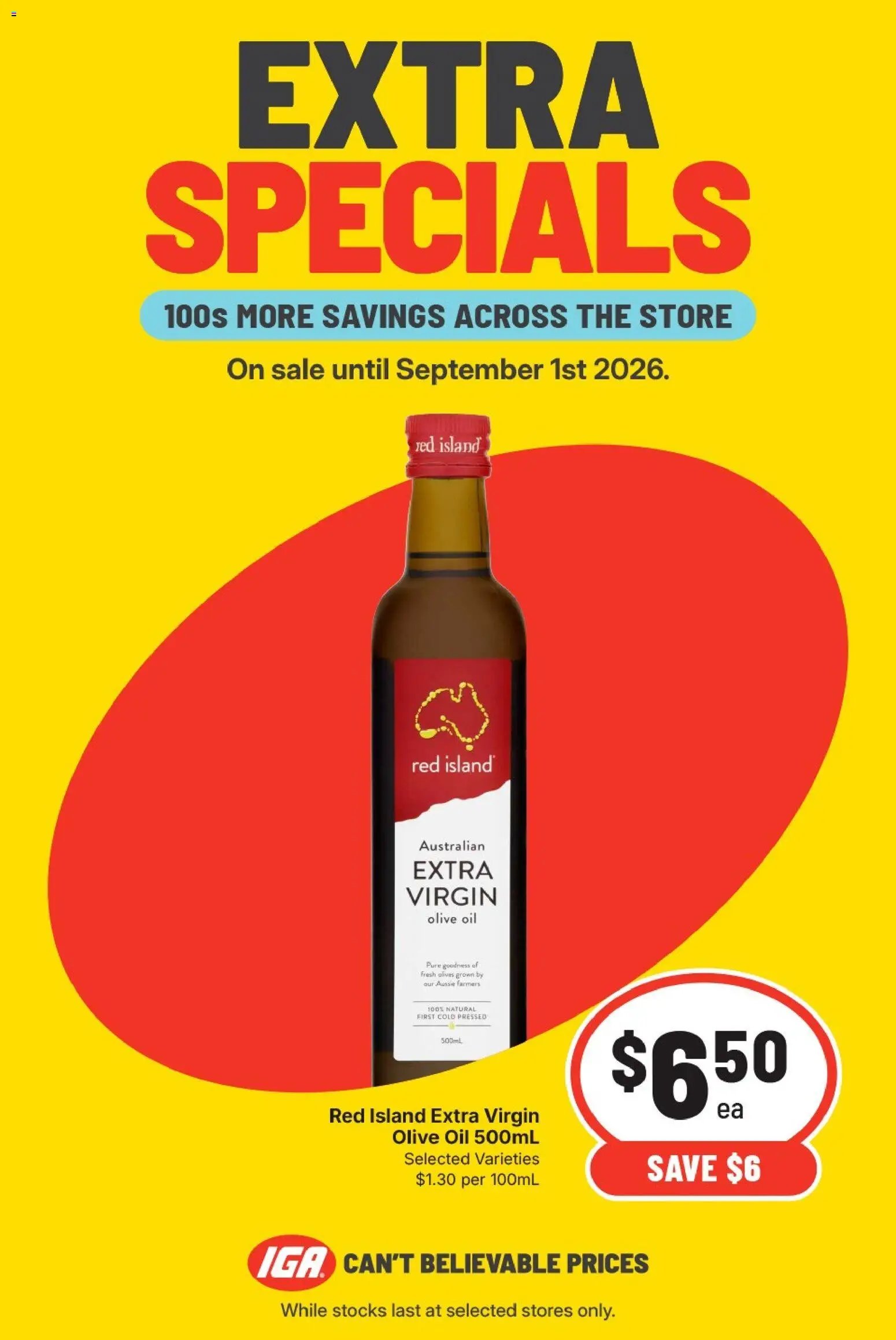 IGA catalogue from 26/08/2026 IGA Extra Specials VIC