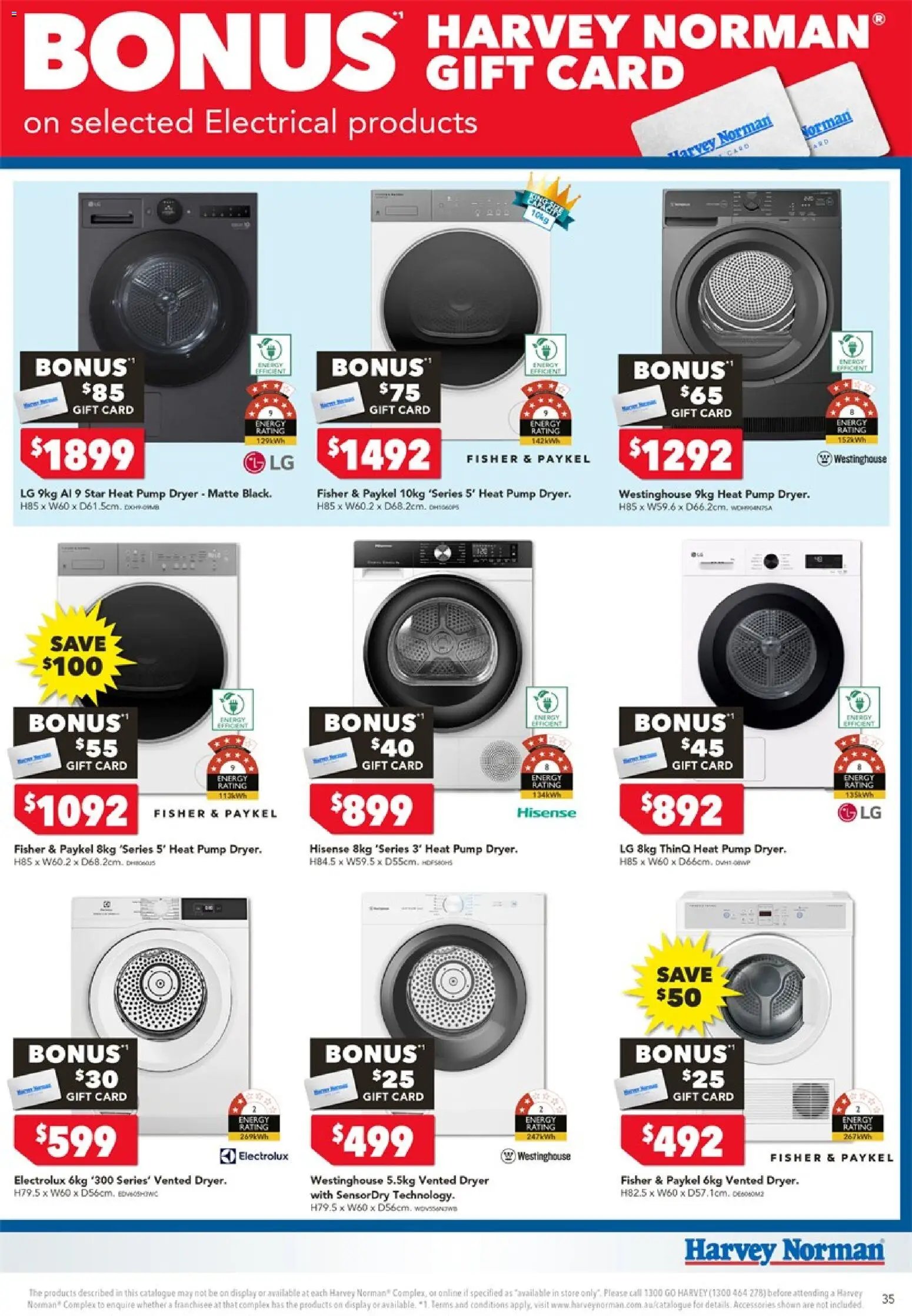 Harvey Norman catalogue from 06/08/2026 Harvey Norman Electrical Appliance