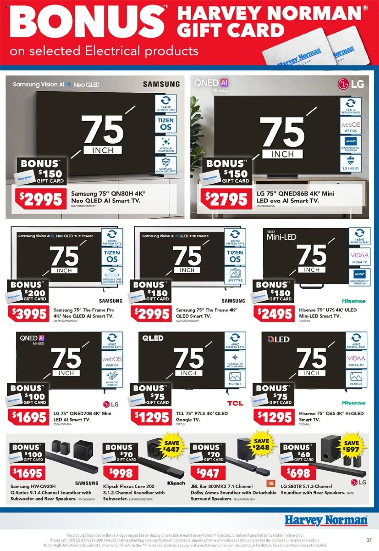 Harvey Norman catalogue from 06/08/2026 Harvey Norman Electrical Appliance