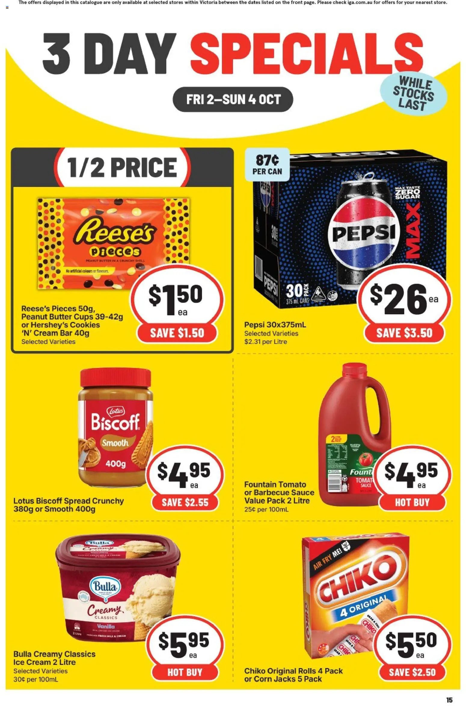 IGA catalogue from 02/10/2026 IGA catalogue 3 Day Specials Brunswick